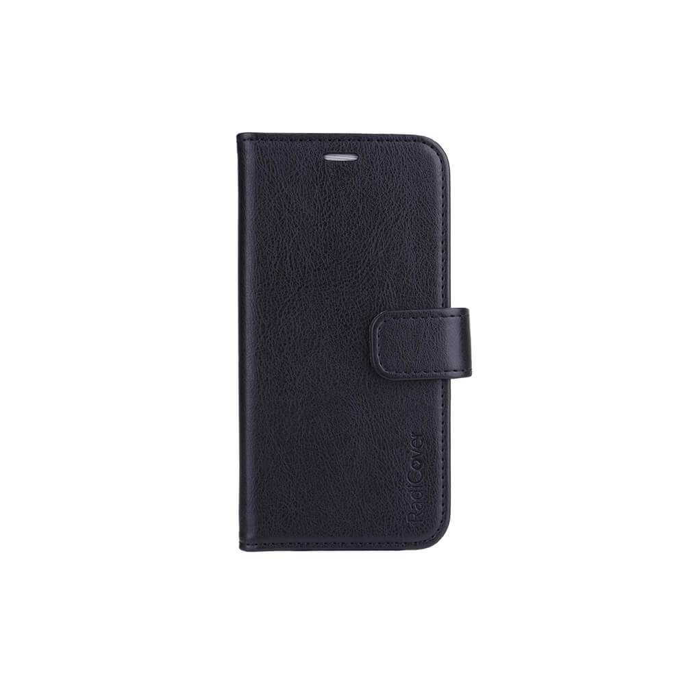 RADICOVER Strålingsbeskyttelse Mobiltaske PU iPhone 13 Mini Flipcover Sort RFID