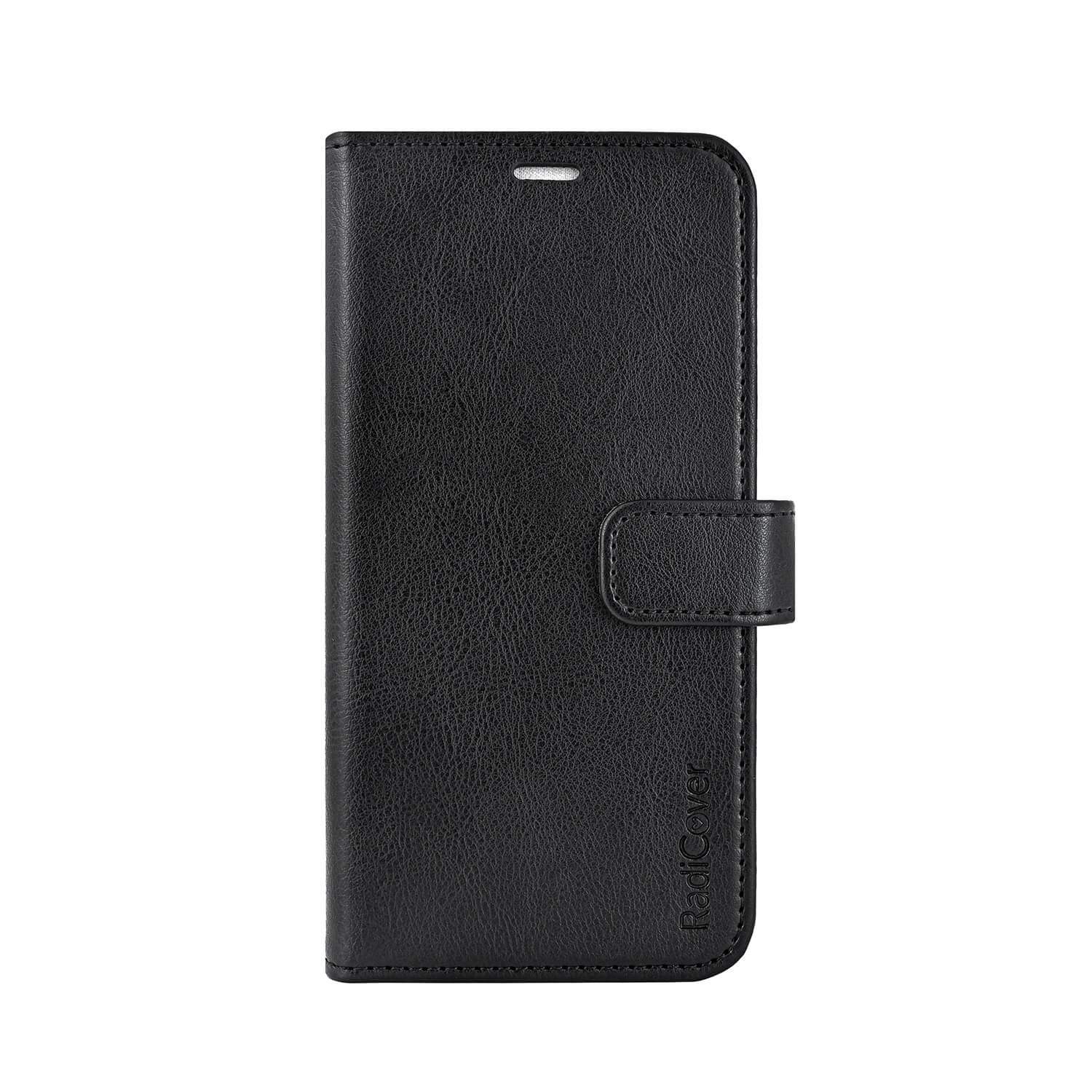 RADICOVER Flipcov Anti Radiation RFID 3 kort MagS iPhone 16 Pro Sort PU