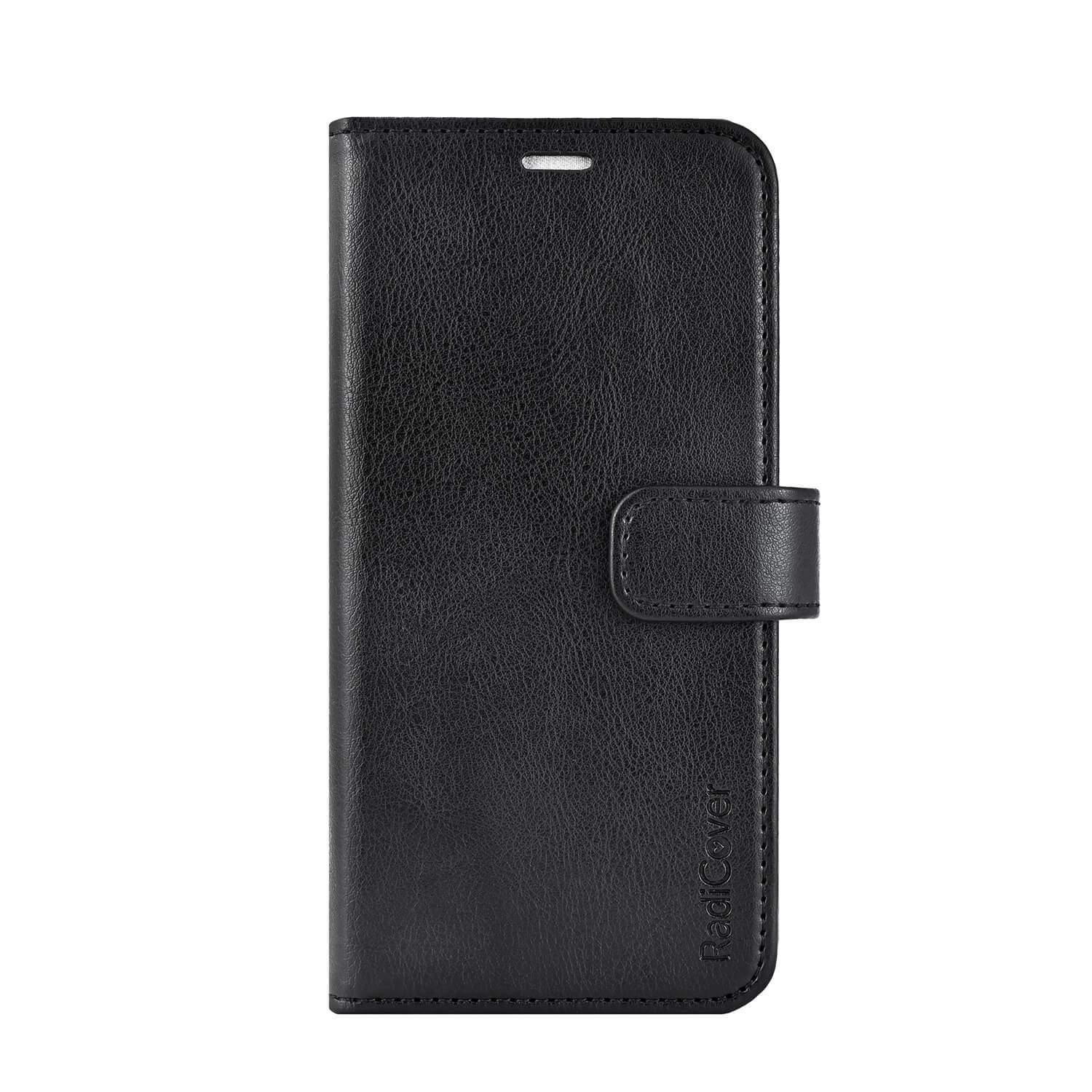 RADICOVER Flipcov Anti Radiation RFID 3 kort MagS iPhone 16 Sort PU