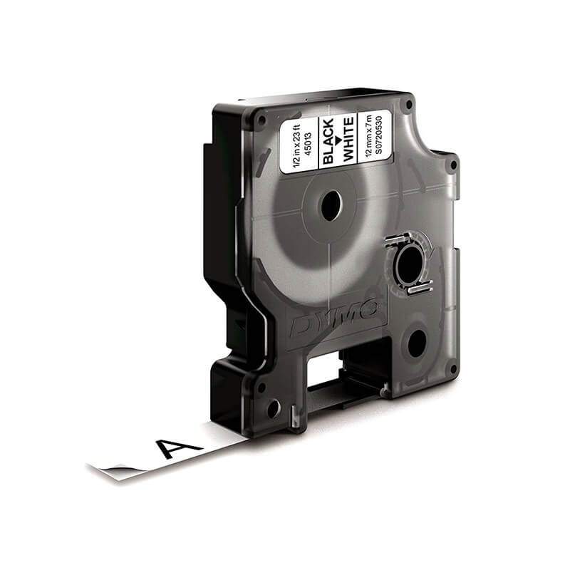 DYMO Bånd S0720530 45013 12mm Sort på Hvid