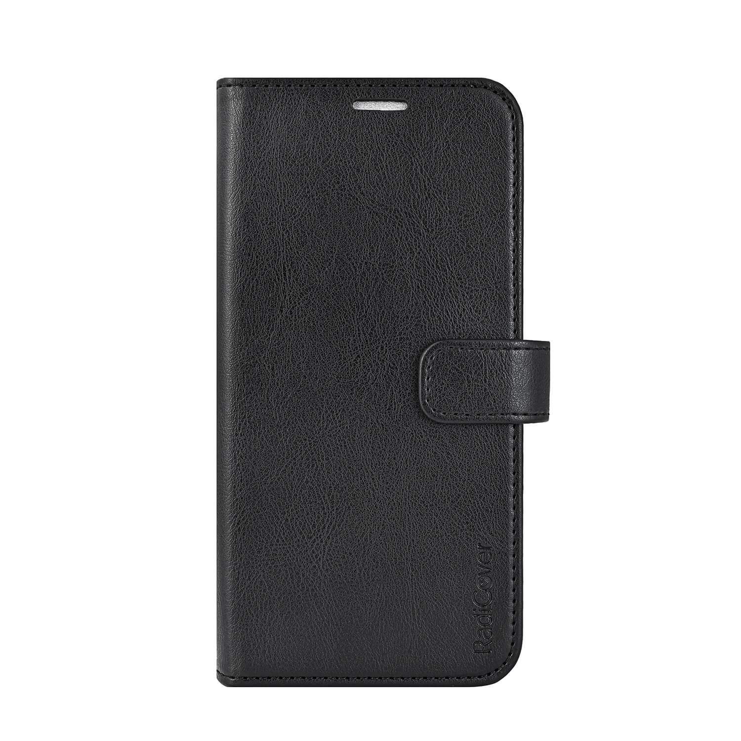 RADICOVER Flipcov Anti Radiation RFID 3-kort MagS iPhone 16 Pro Max Sort PU