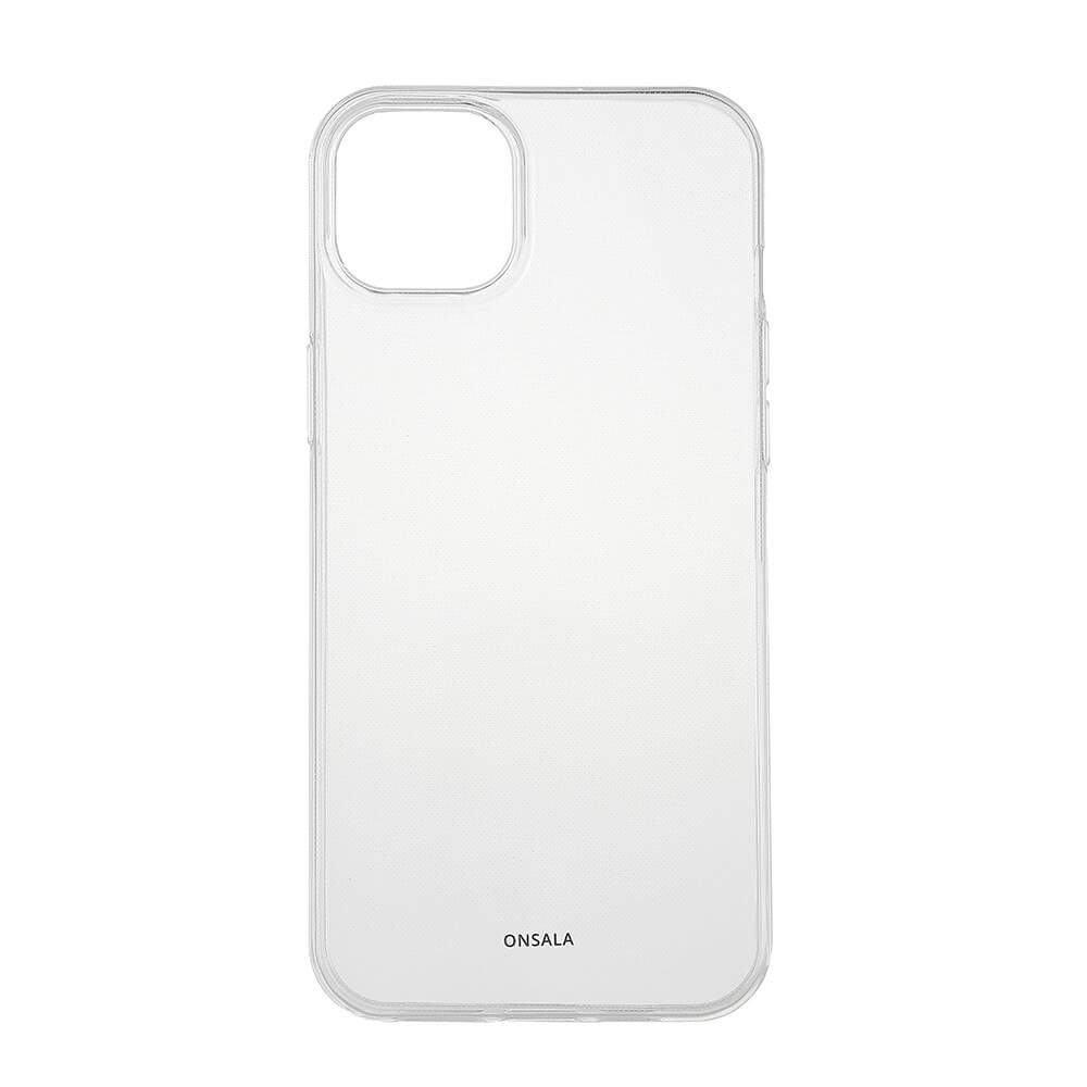 ONSALA Ryg Genbrugt Klar Cover TPU iPhone 15 Plus Clear