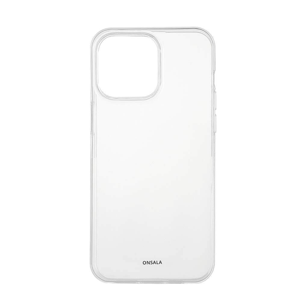 ONSALA Ryg Genbrugt Klar Cover TPU iPhone 15 Pro Max Clear