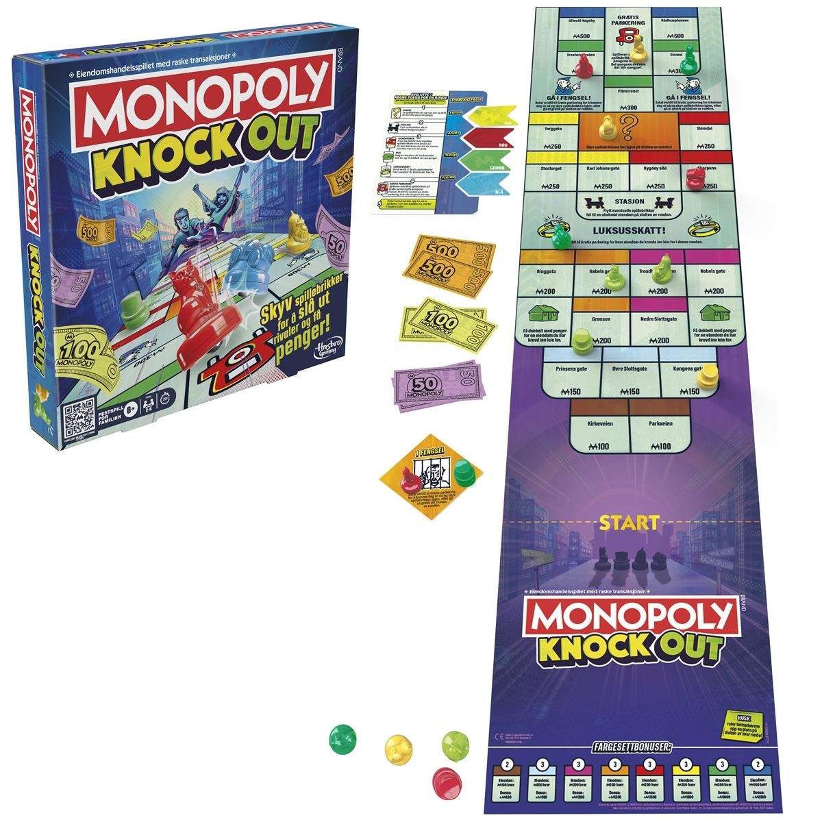 MONOPOLI KNOCKOUT (NEJ) | Leksaker & Spel - Sällskapsspel - Partyspel | Pryloteket