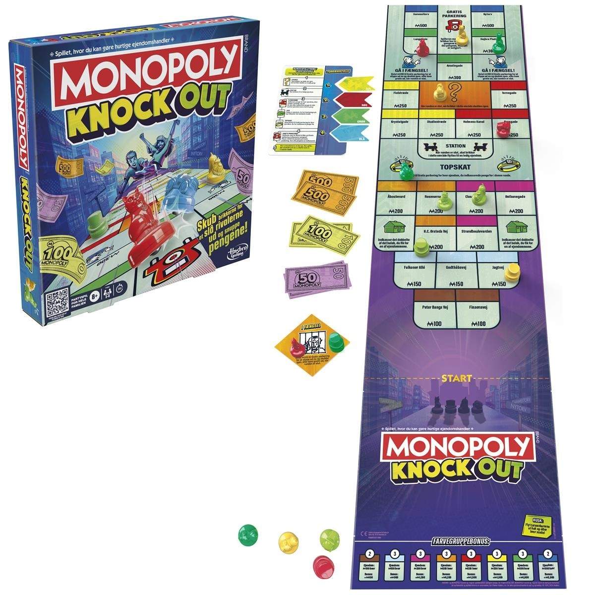 MONOPOLI KNOCKOUT (DK) | Leksaker & Spel - Sällskapsspel - Partyspel | Pryloteket