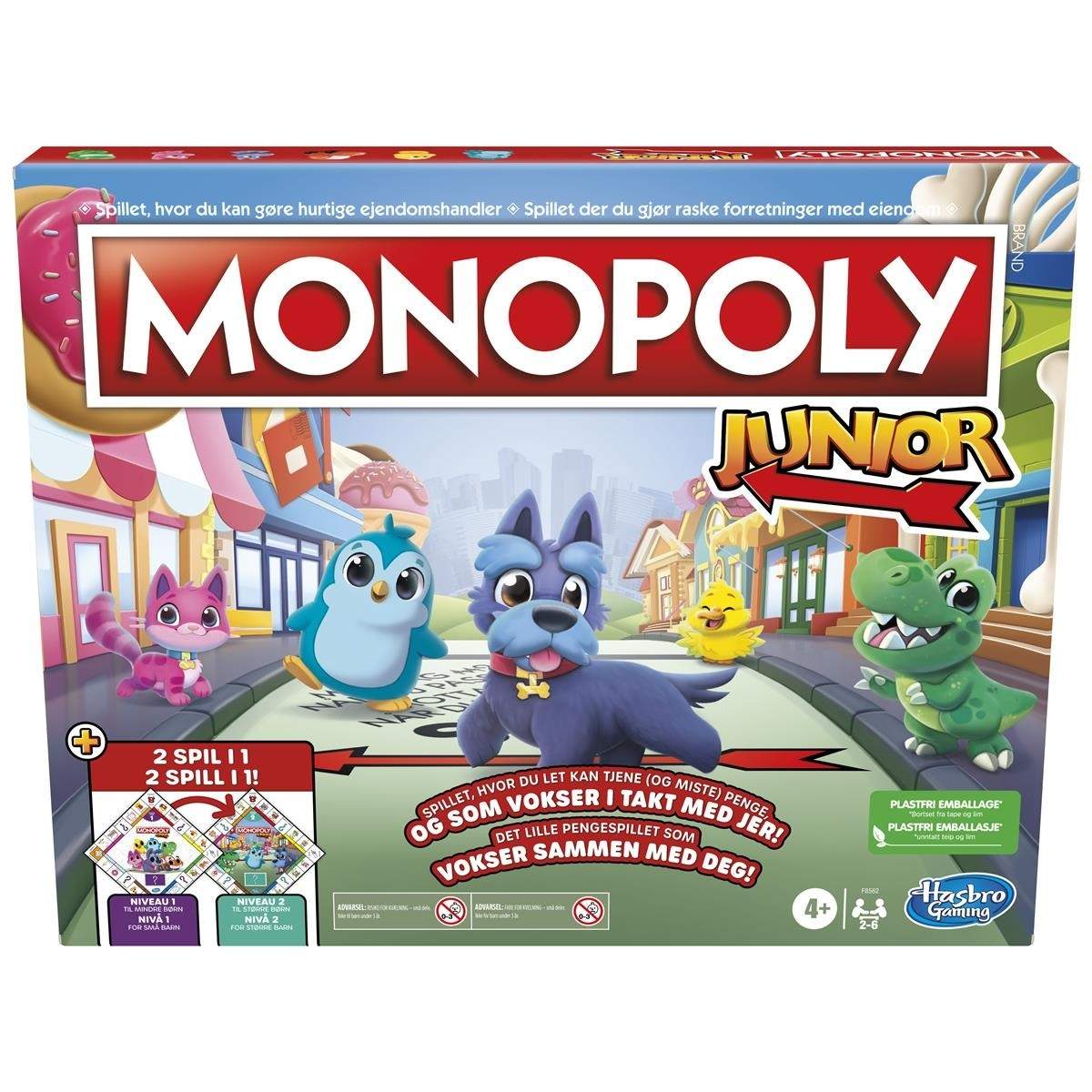 MONOPOLY JUNIOR 2 SPEL I 1 | Leksaker & Spel - Sällskapsspel - Brädspel | Pryloteket