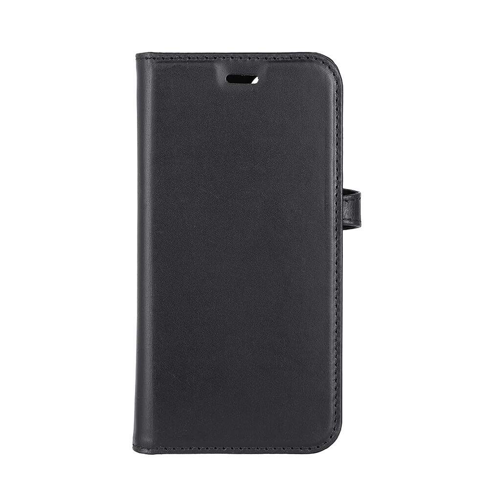 BUFFALO 2-i-1 tegnebog læder 3 kort iPhone 13/14 6.1" Sort