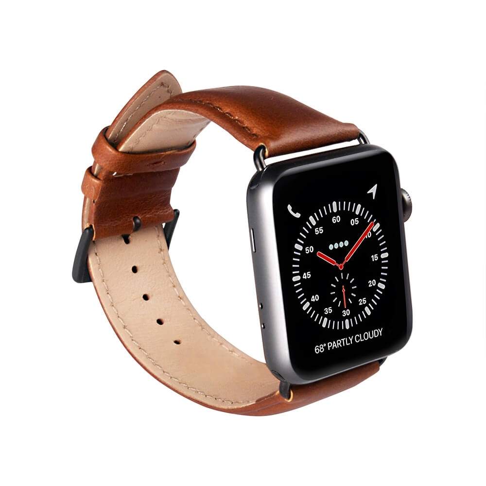 BUFFALO Watchband Brown Apple Watch 42/44/45 | Sport & Fritid - Aktivitetsarmband & Tillbehör - Klockarmband | Pryloteket