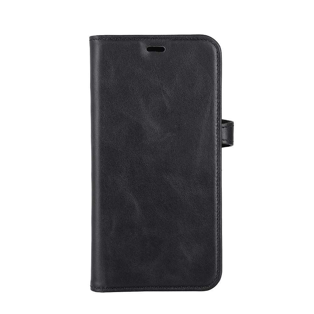 BUFFALO 2-i-1 tegnebog læder 3 kort iPhone 14 Plus 6,7" Sort