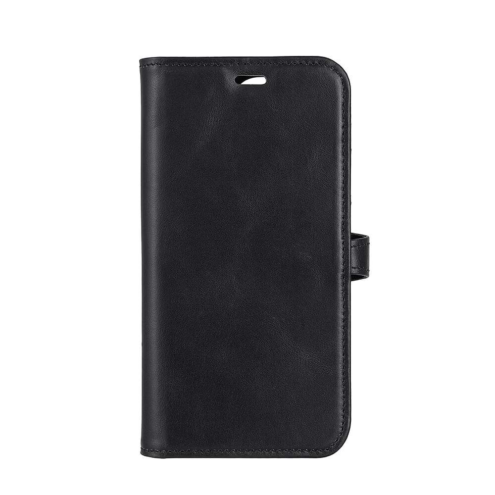 BUFFALO 2-i-1 tegnebog læder 3 kort iPhone 14 Pro 6.1" Sort