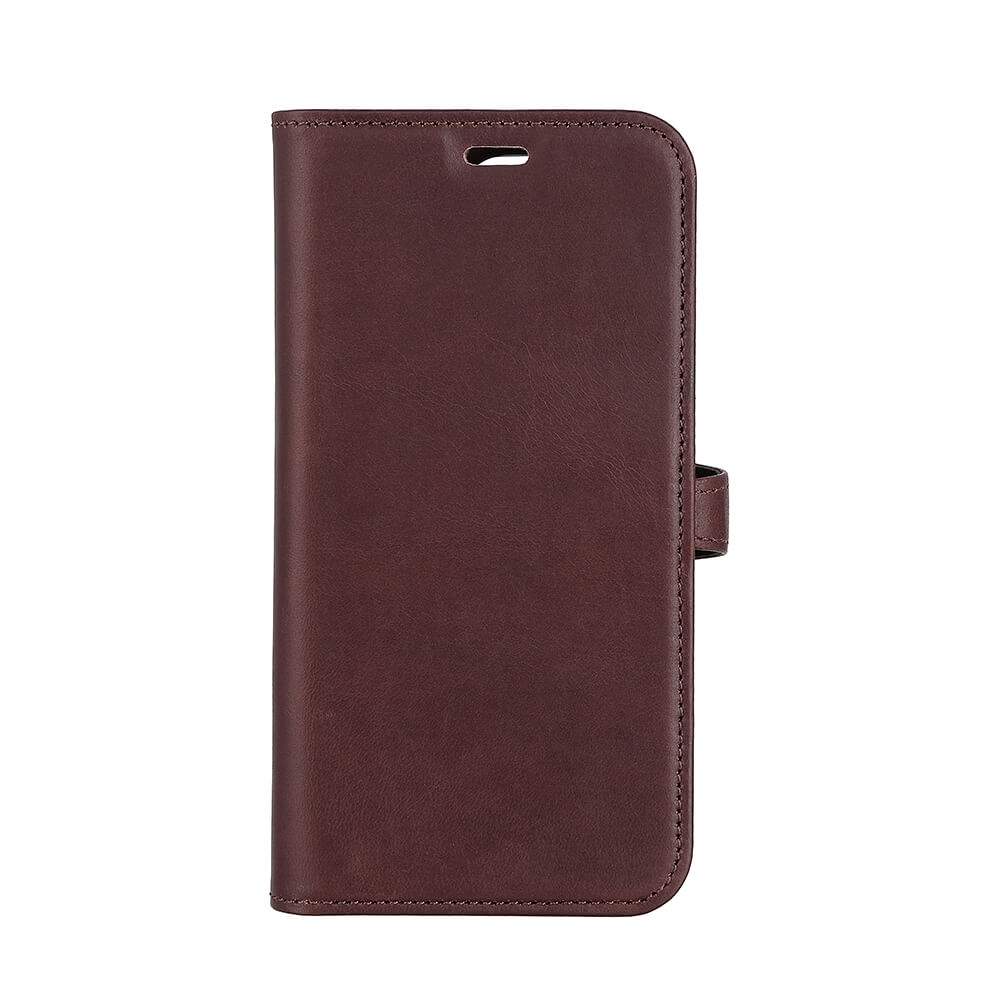 BUFFALO 2-i-1 pung læder 3 kort iPhone 14 Pro 6.1" Brun