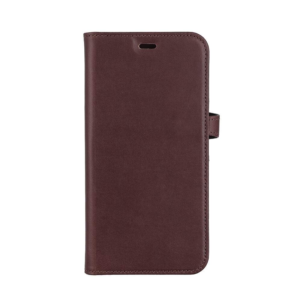 BUFFALO 2-i-1 tegnebog læder 3 kort iPhone 14 Plus 6,7" Brun