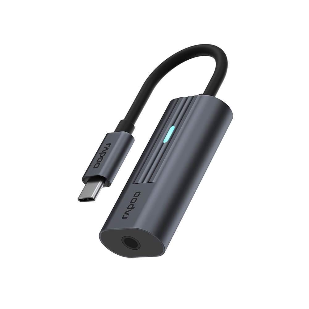 RAPOO USB-C Adapter UCA-1002 USB-C til 3,5 mm lydadapter