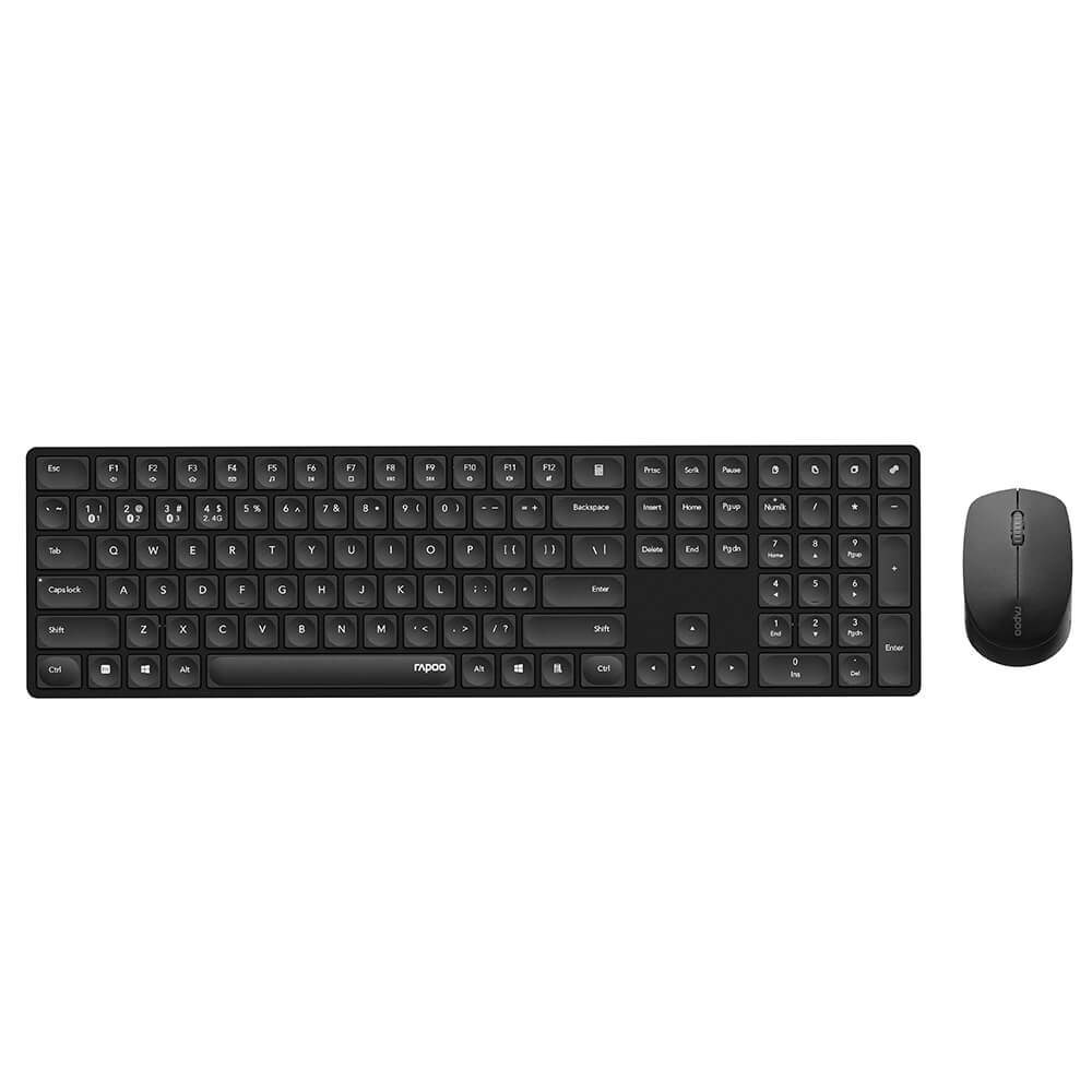 RAPOO Tastatur/Mus Sæt 8020M Trådløs Multi-Mode Sort