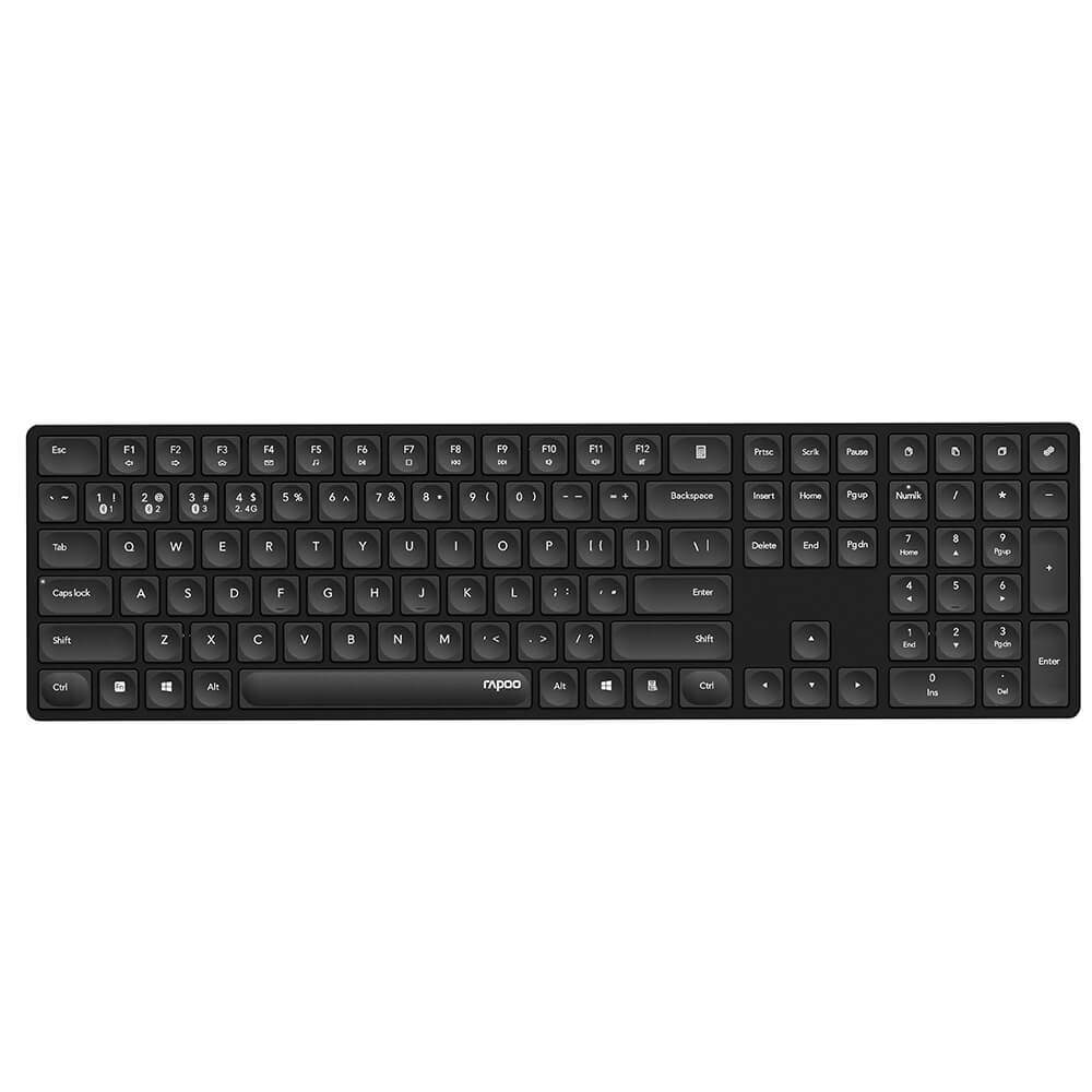 RAPOO Keyboard E8020M Trådløst Multi-Mode Ultra-Slank