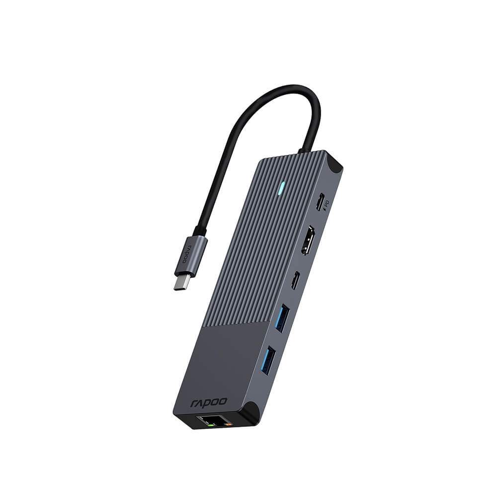 RAPOO USB-C Multiport UCM-2002 6-i-1 USB-C Adapter