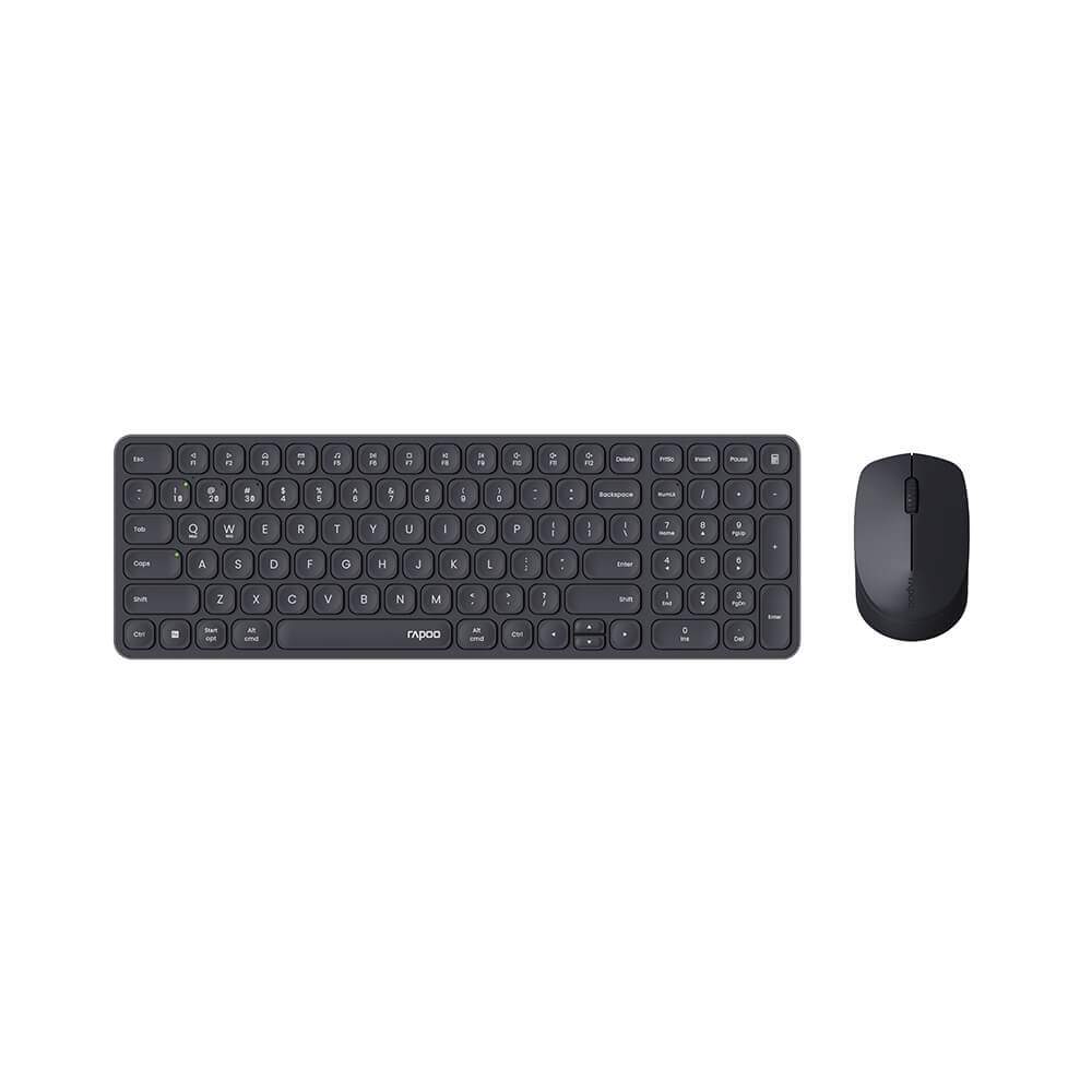 RAPOO Tastatur/Mus Sæt 9310M Trådløs Multi-Mode Sort