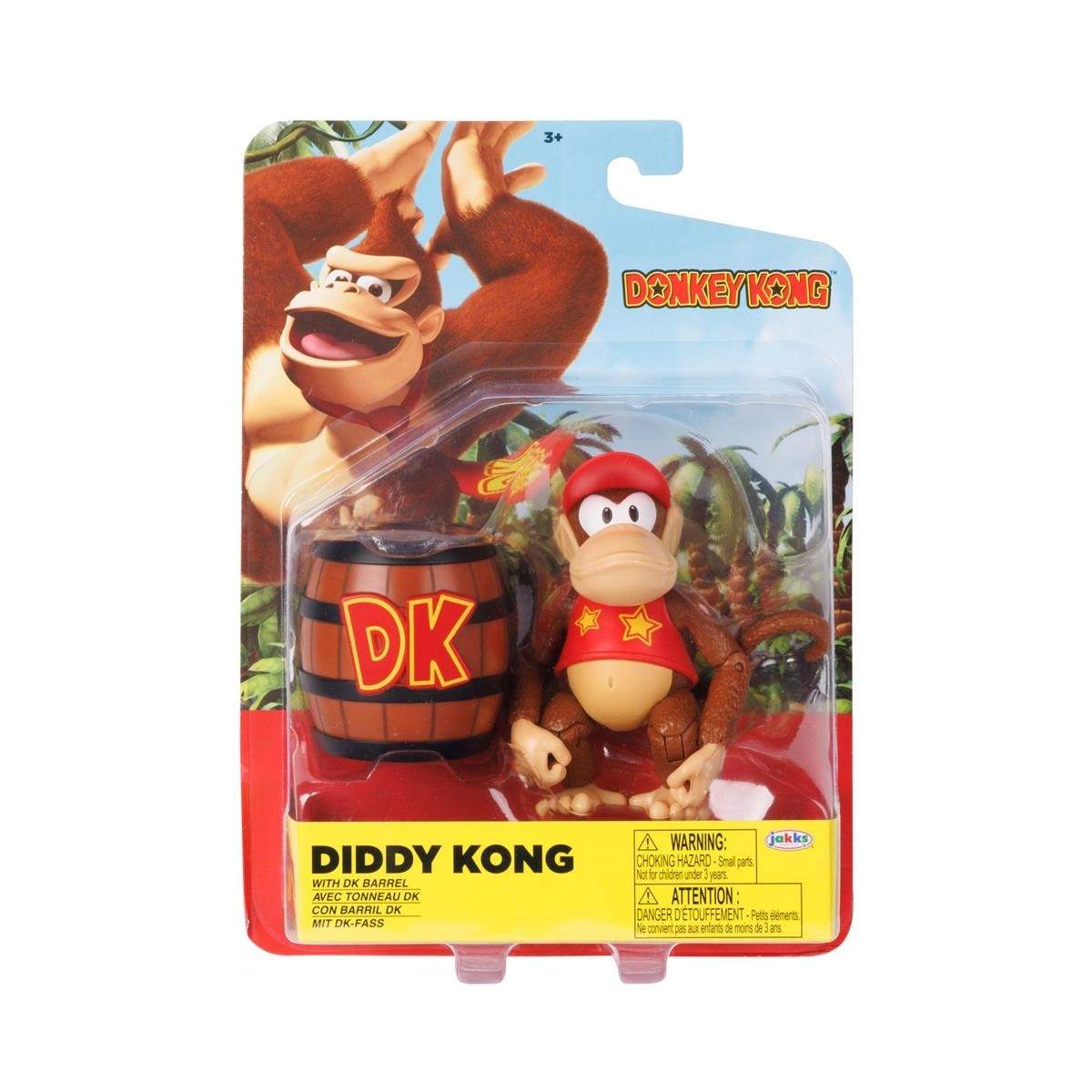 4" figur Diddy Kong (EN/FR/DE/SP + 11L LEGAL)