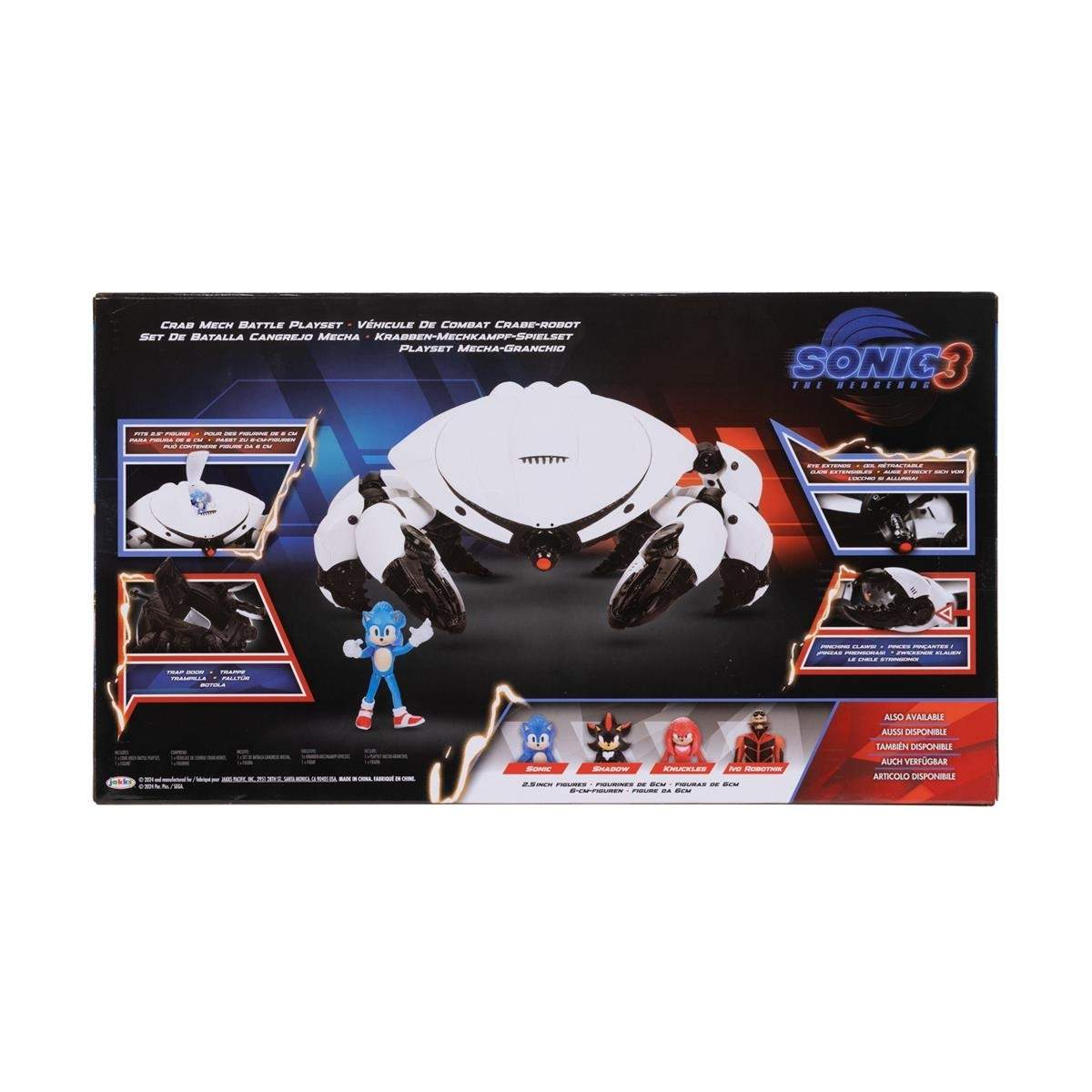 Sonic 3 Movie - 2,5" Feature Playset m/Figur