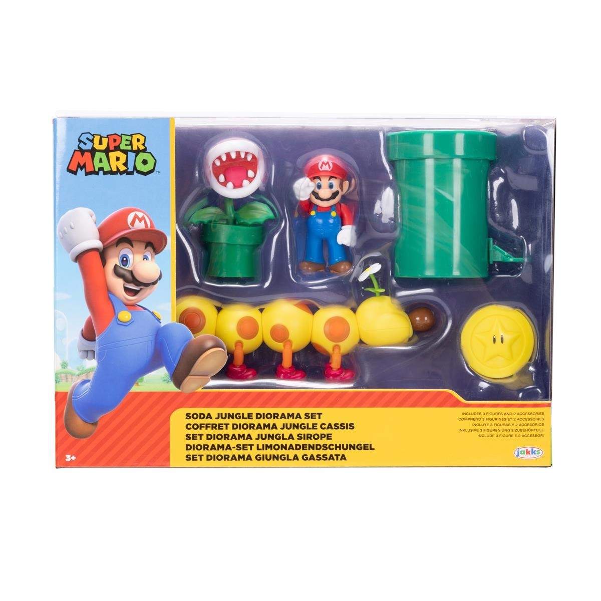 Nintendo Super Mario 2,5"" Soda Jungle Diorama -setti