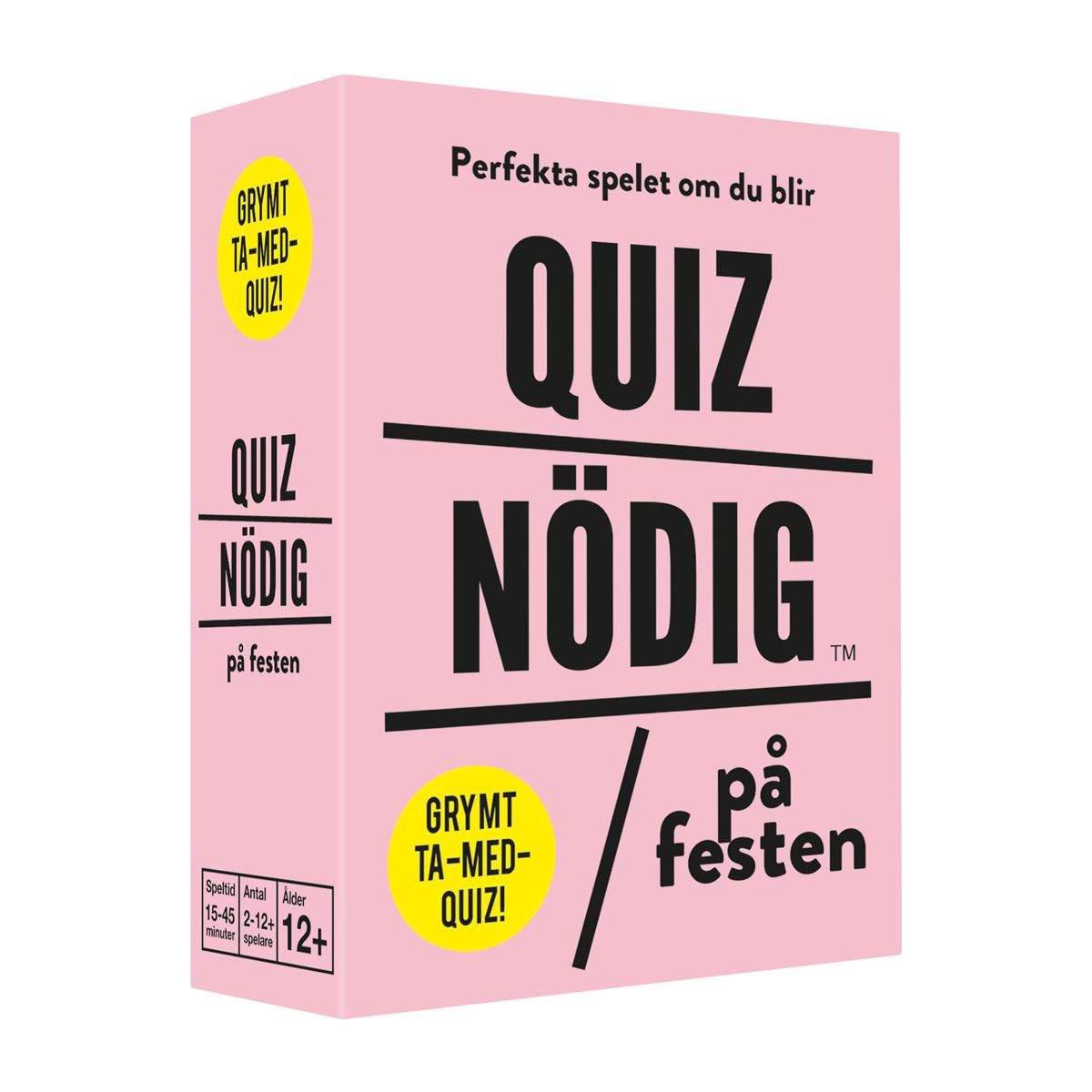 SE QuizNödig - På festen | Hem & Hobby | Pryloteket