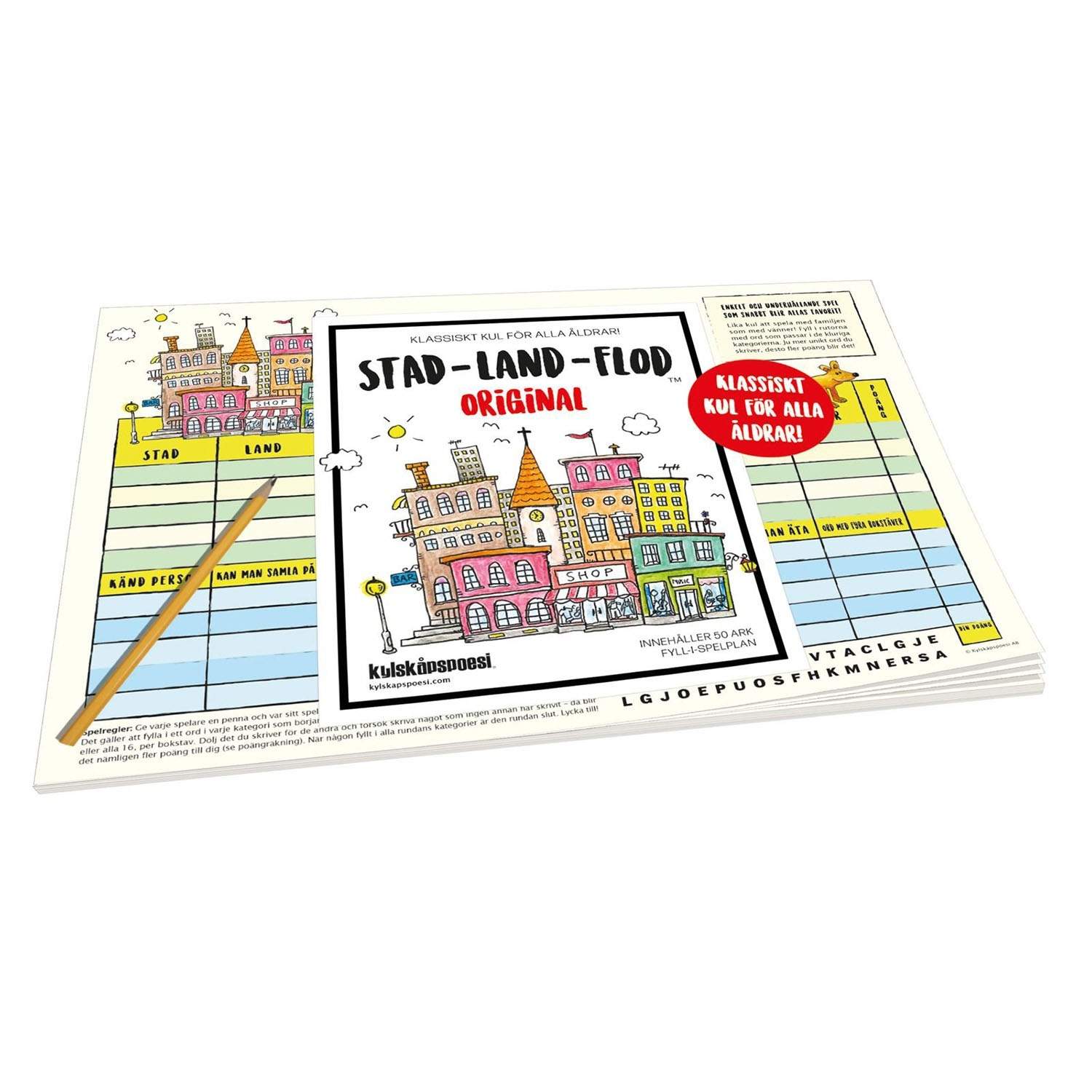 SE Spelblock Stad-Land-Flod | Hem & Hobby - Hem & Hushåll - Kök - Köksredskap - Lock | Pryloteket