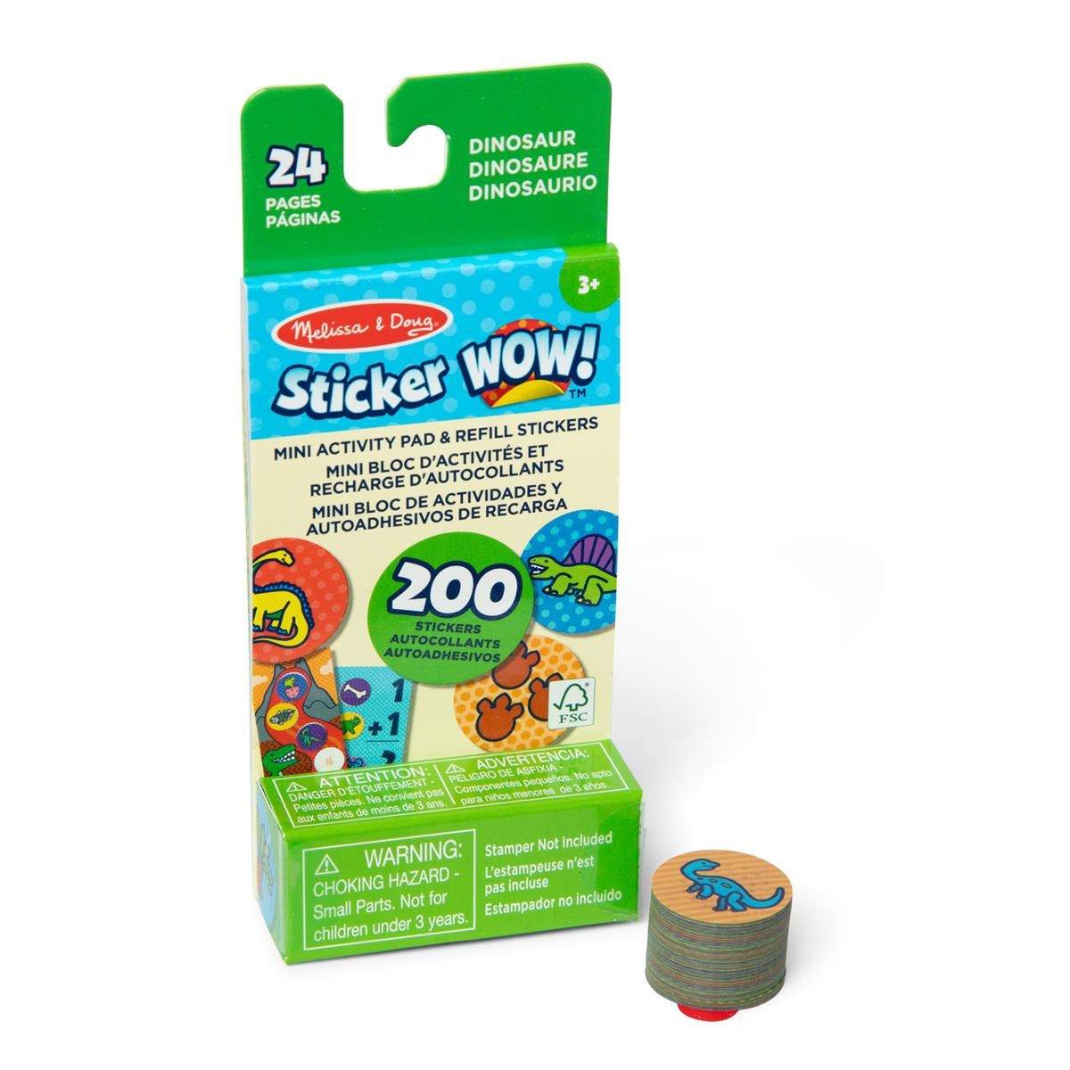 Klistermærke WOW! Mini Activity Pad med refill