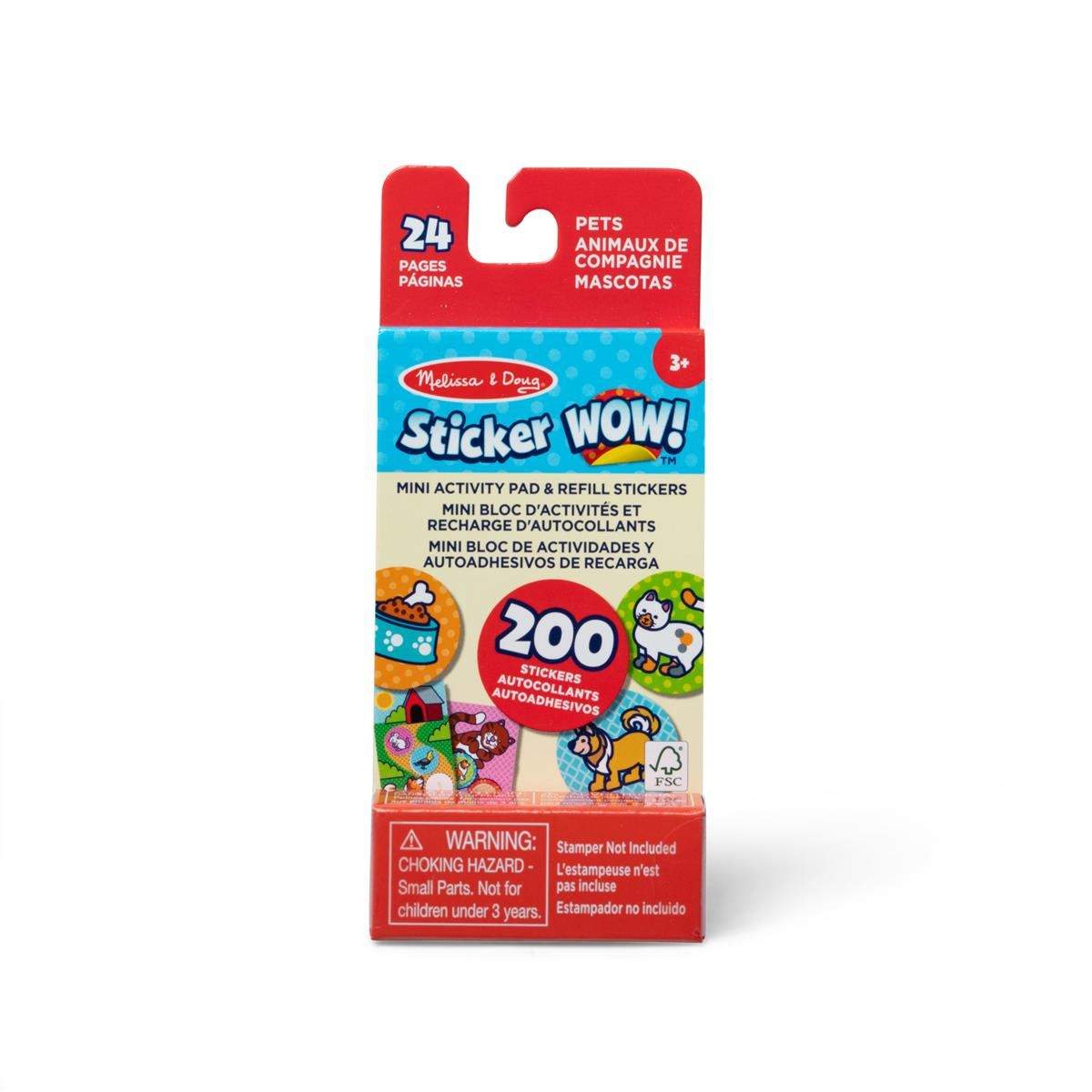 Klistermærke WOW! Mini Activity Pad med refill