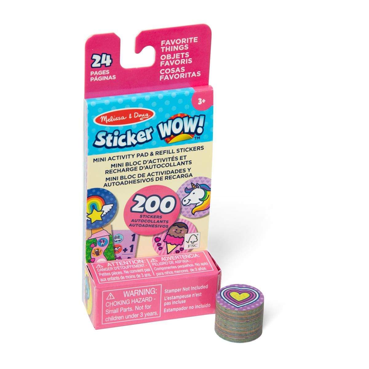 Klistermærke WOW! Mini Activity Pad med refill