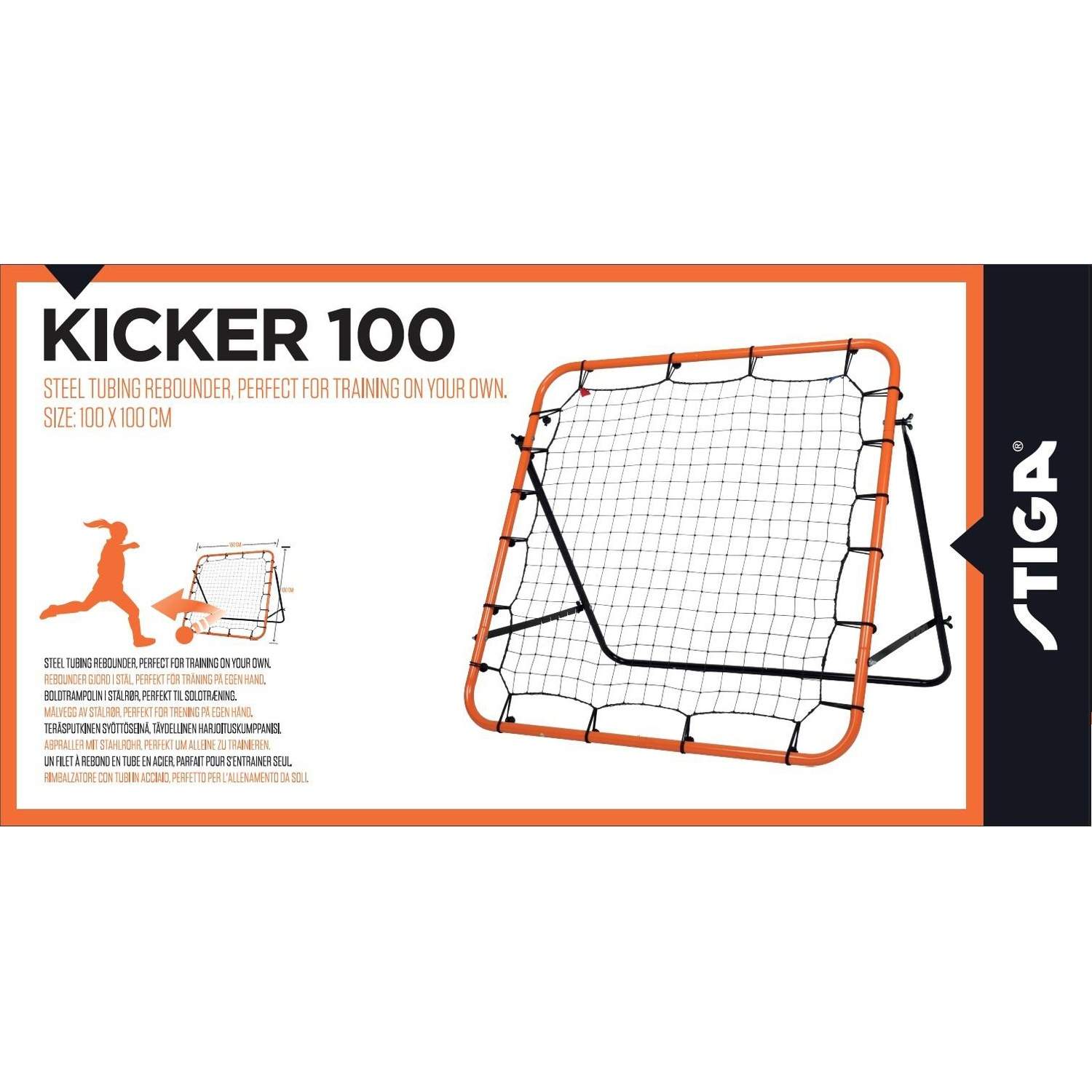 FB Rebounder Kicker 100 Svart/Orange | Hem & Hobby | Pryloteket