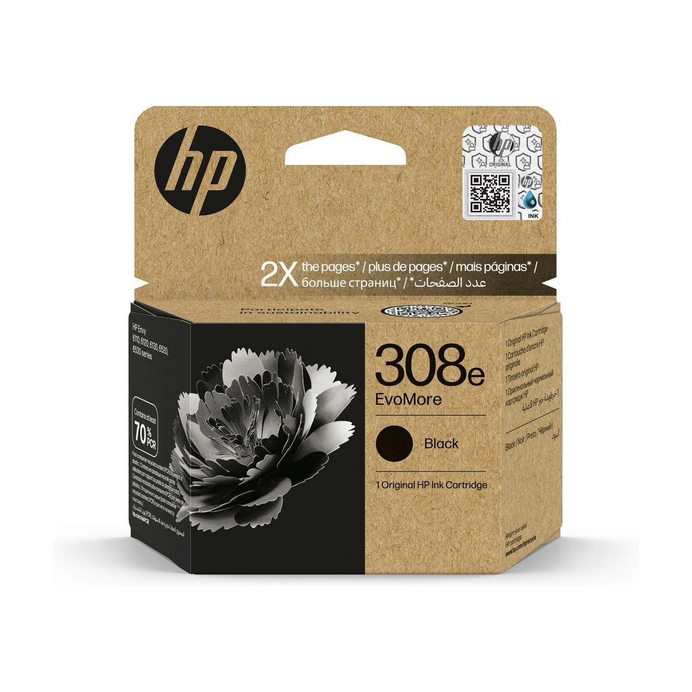 HP Ink 7FP22UE 308e XL Sort