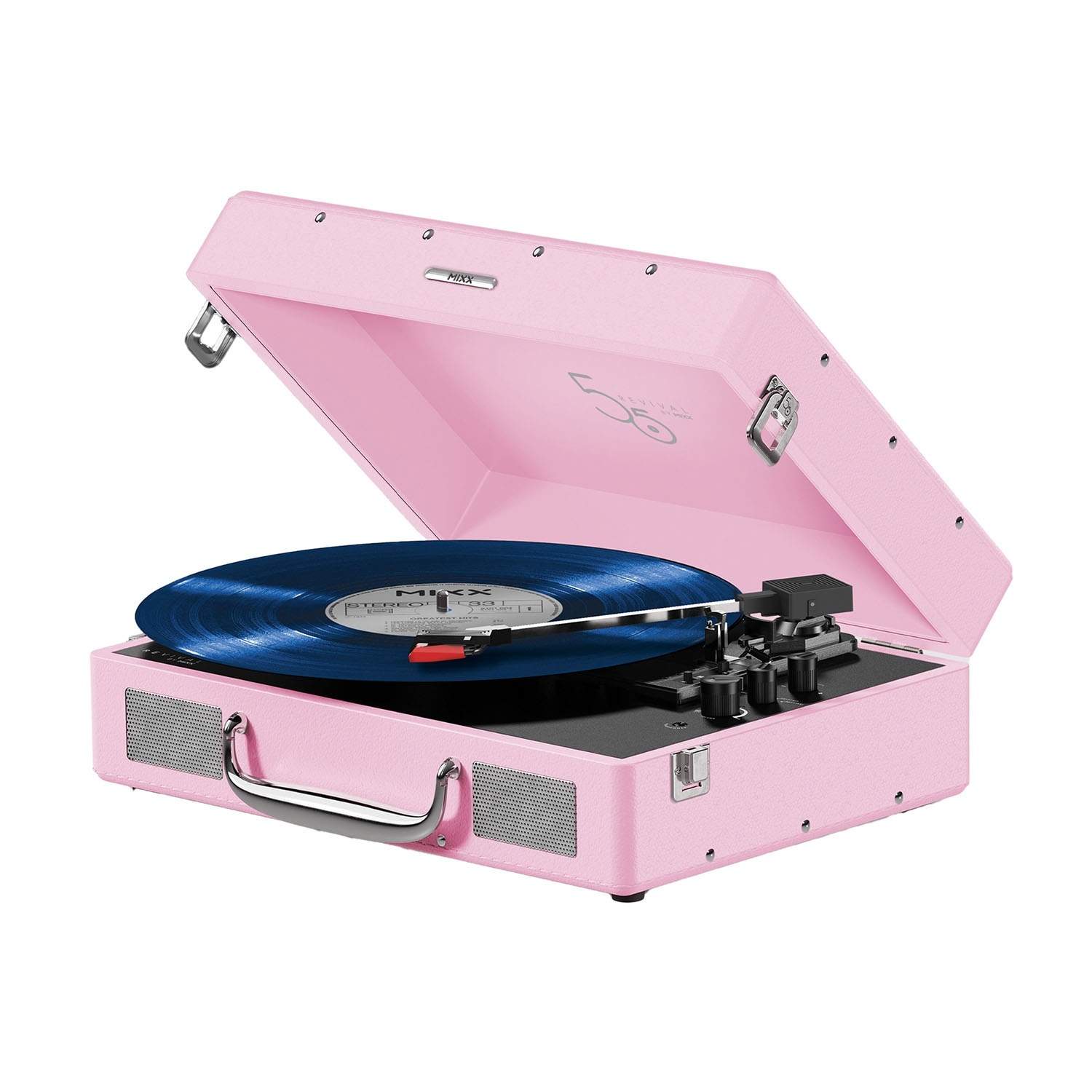 MIXX Vinyl Record Player Revival 55 Stereo Pink | Elektronik - Ljud & Bild - Högtalare | Pryloteket