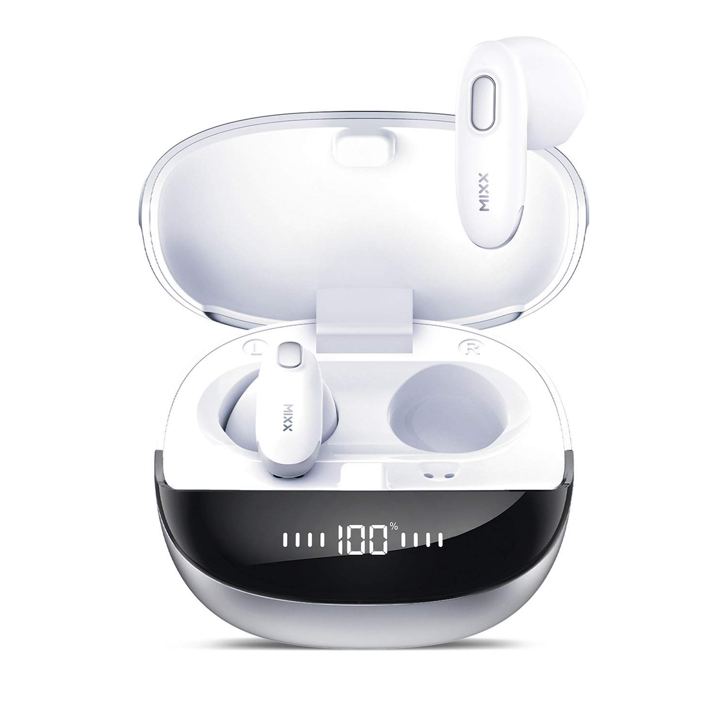 MIXX Hovedtelefon Hybrid Charge 2 In-Ear TWS Qi Hvid