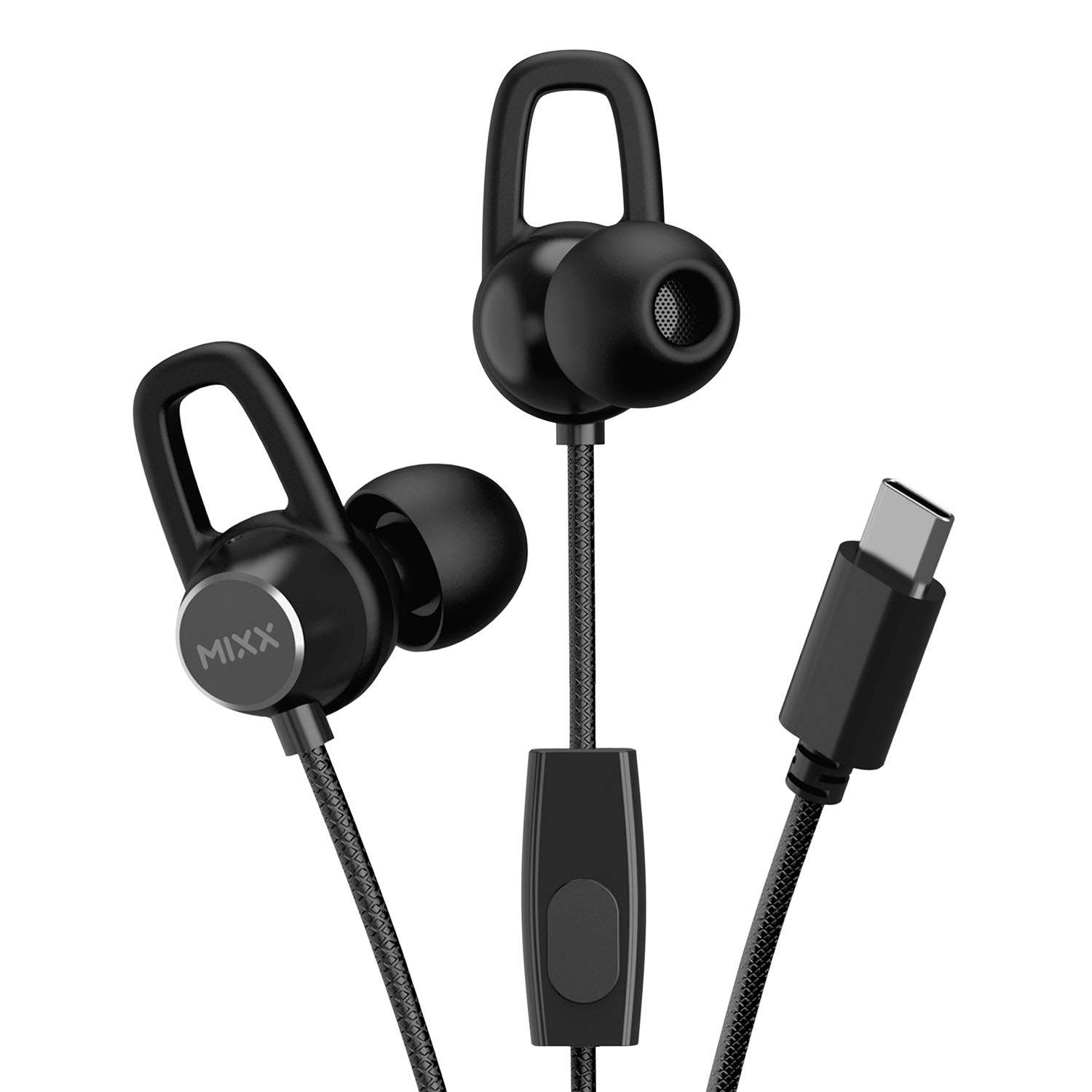 MIXX Headphone SoundPort USB-C In-Ear langallinen musta