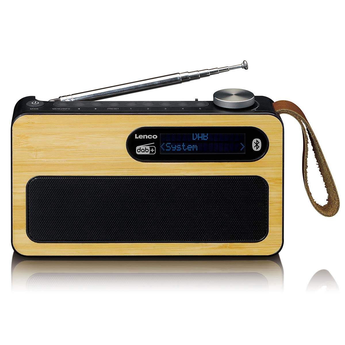 Bärbar DAB+/FM-radio med Bluetooth, bambufinish | Hem & Hobby | Pryloteket