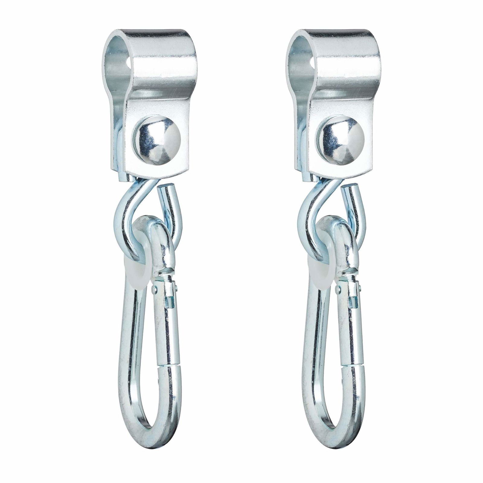 sæt med 2 drejekroge med karabinhager