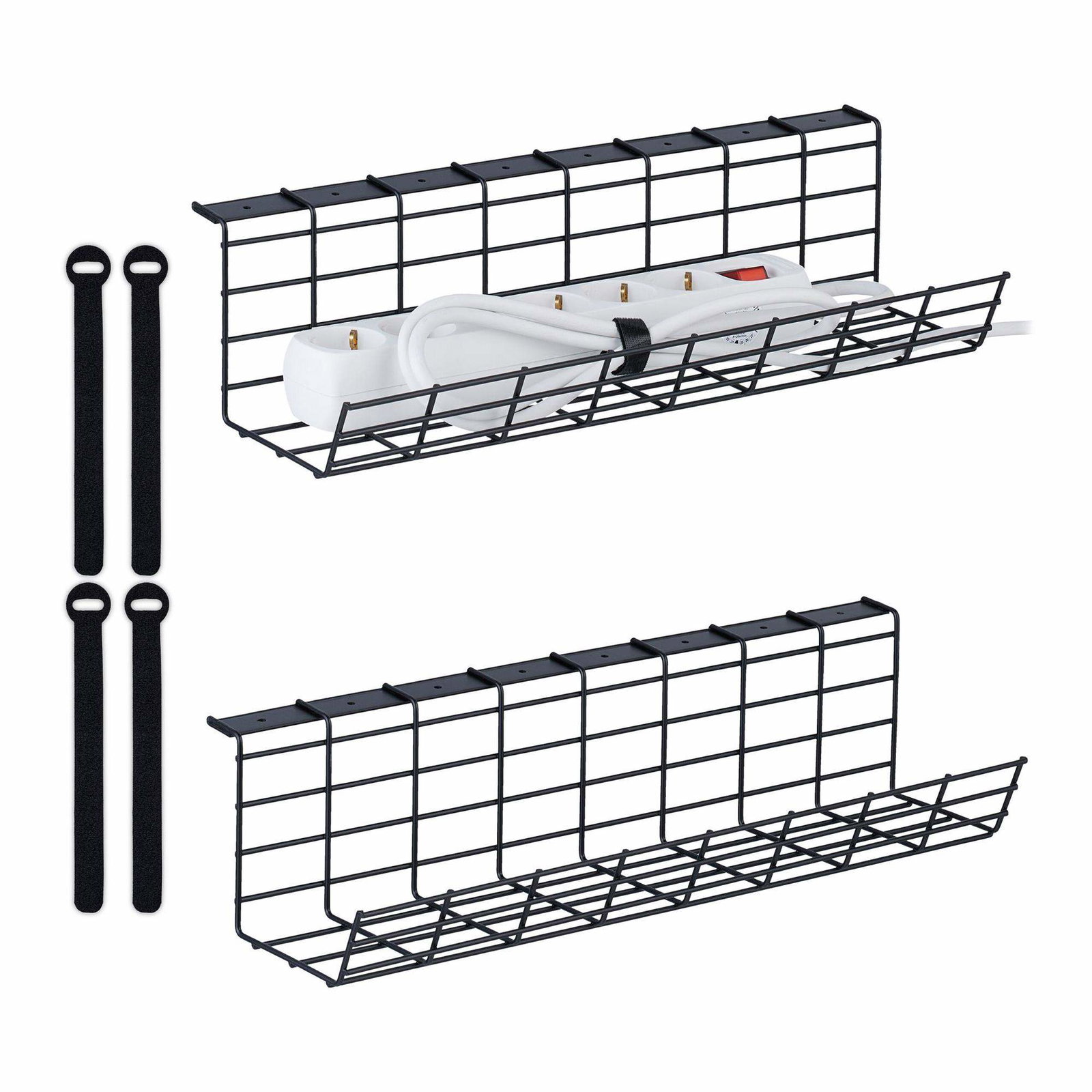 Kabelkanal för skrivbordsset om 2 | Elektronik - Kablar & Adaptrar - Kablar | Pryloteket