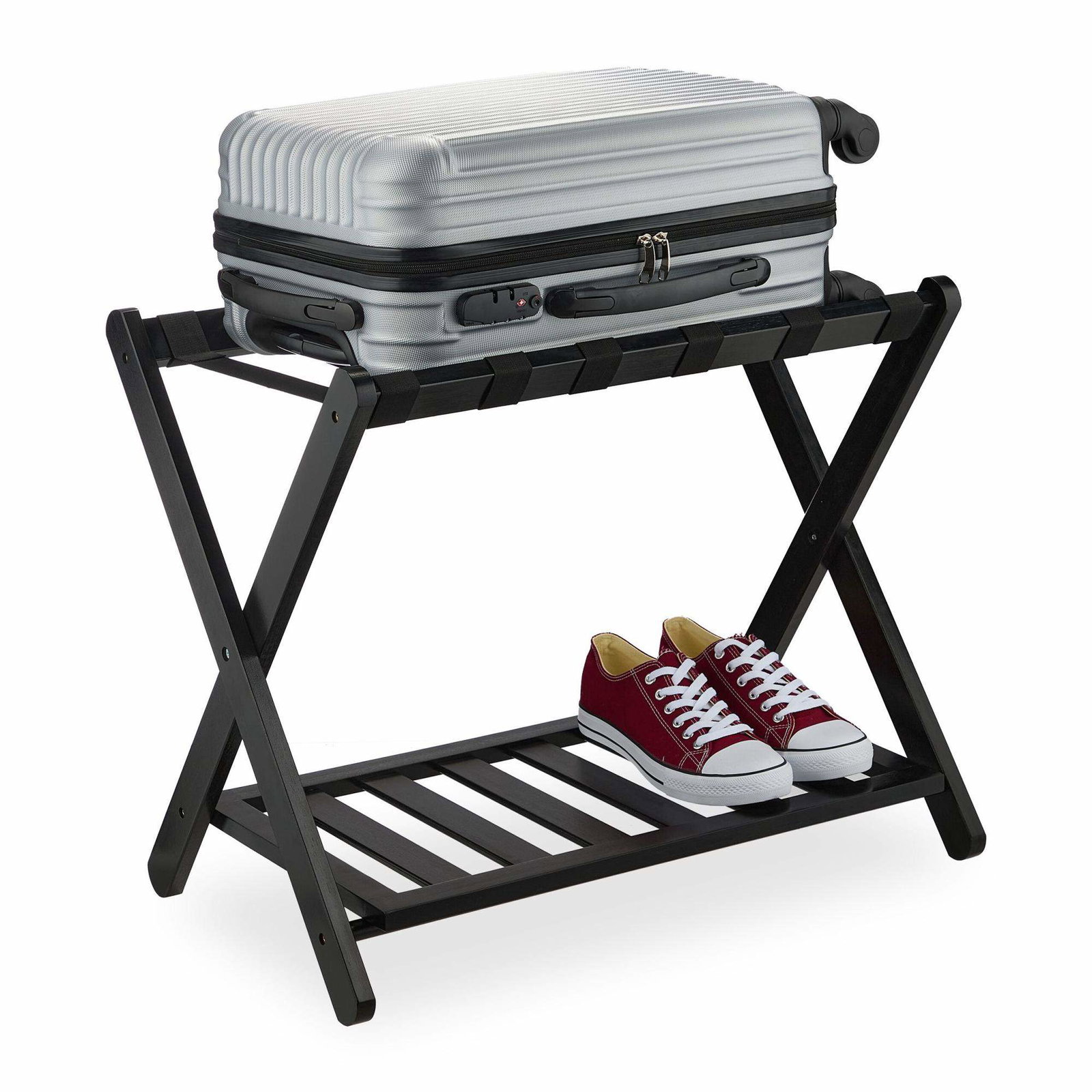 Svart resväskställ i bambu | Hem & Hobby - Hem & Hushåll - Sovrum | Pryloteket