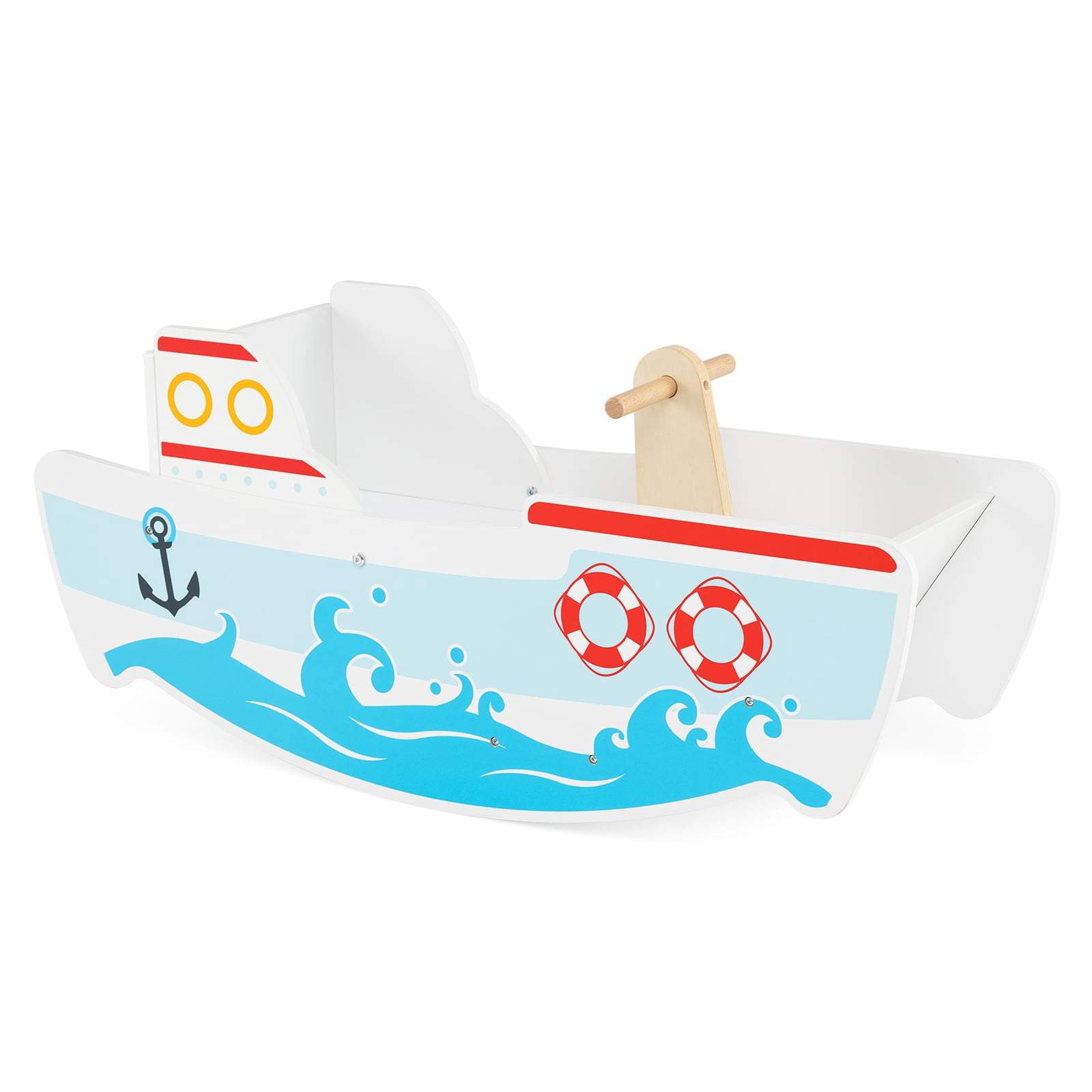 Trægyngebåd – Nautisk design, 40 gynger, sikkert sæde