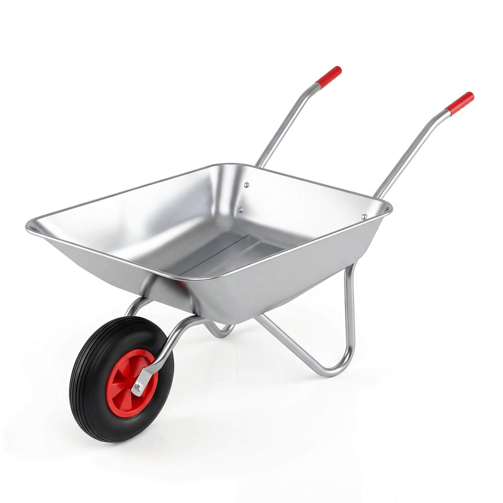 Kraftig skottkärra – 62,5 l, 136 kg kapacitet, lätttippad design | Hem & Hobby | Pryloteket