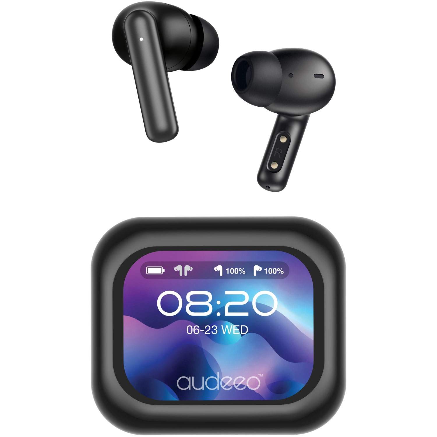 In-Ear TWS-øretelefoner med ANC, ENC og touchscreen-etui billede