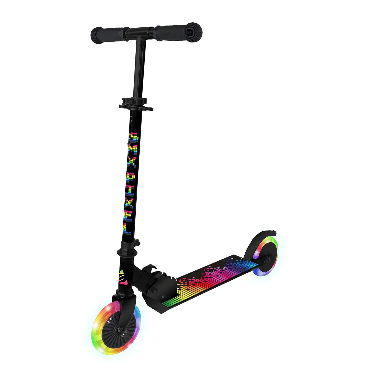 Hopfällbar sparkcykel – 120 mm lysande hjul, justerbar höjd | Hem & Hobby | Pryloteket