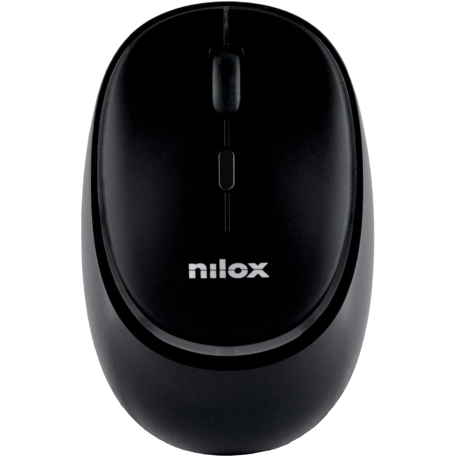 Trådløs mus med dobbeltfunktion, genopladelig sort, lydløs, 1600 DPI billede