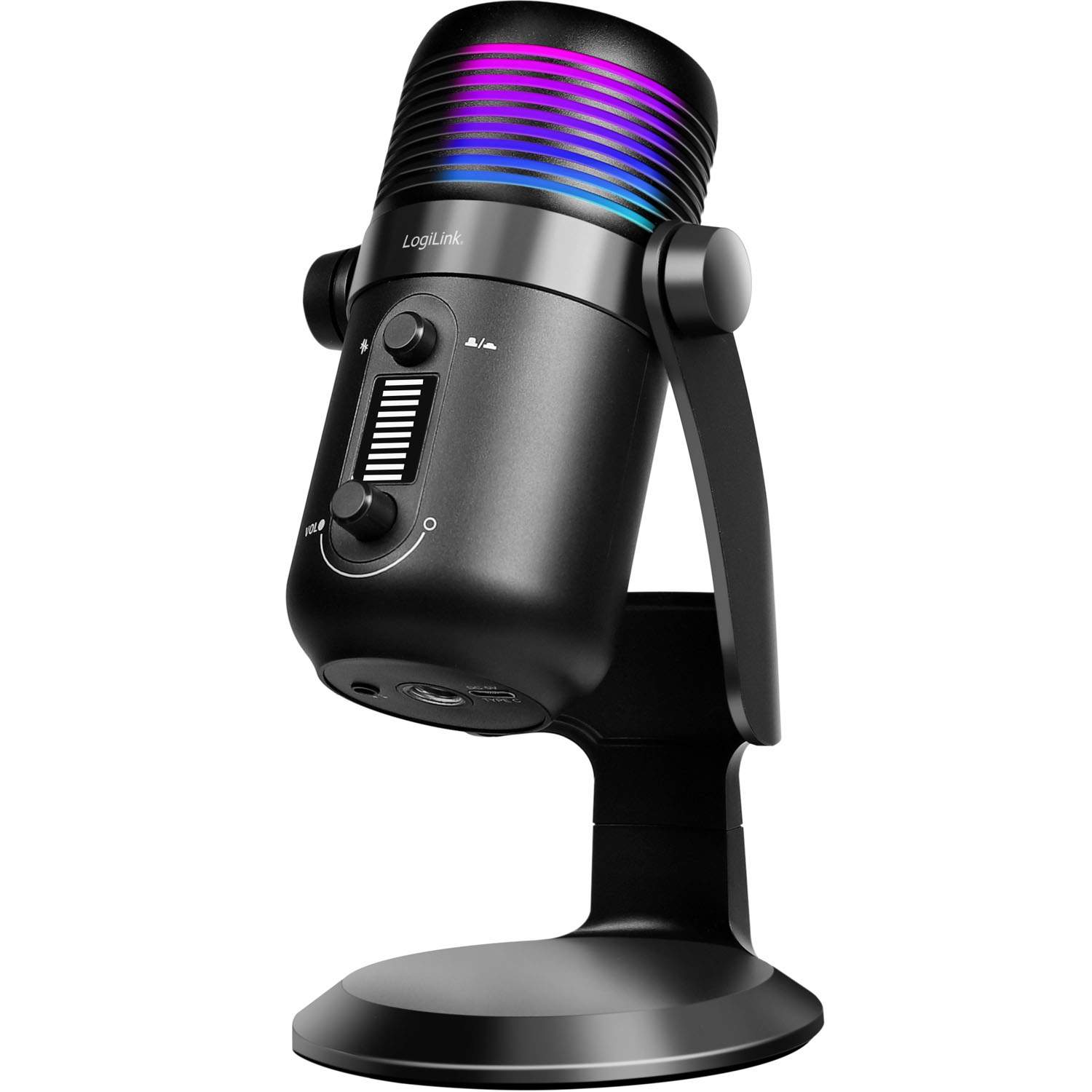 USB-mikrofon, kardioid, RGB-belysning, 192kHz/24bit | Hem & Hobby | Pryloteket