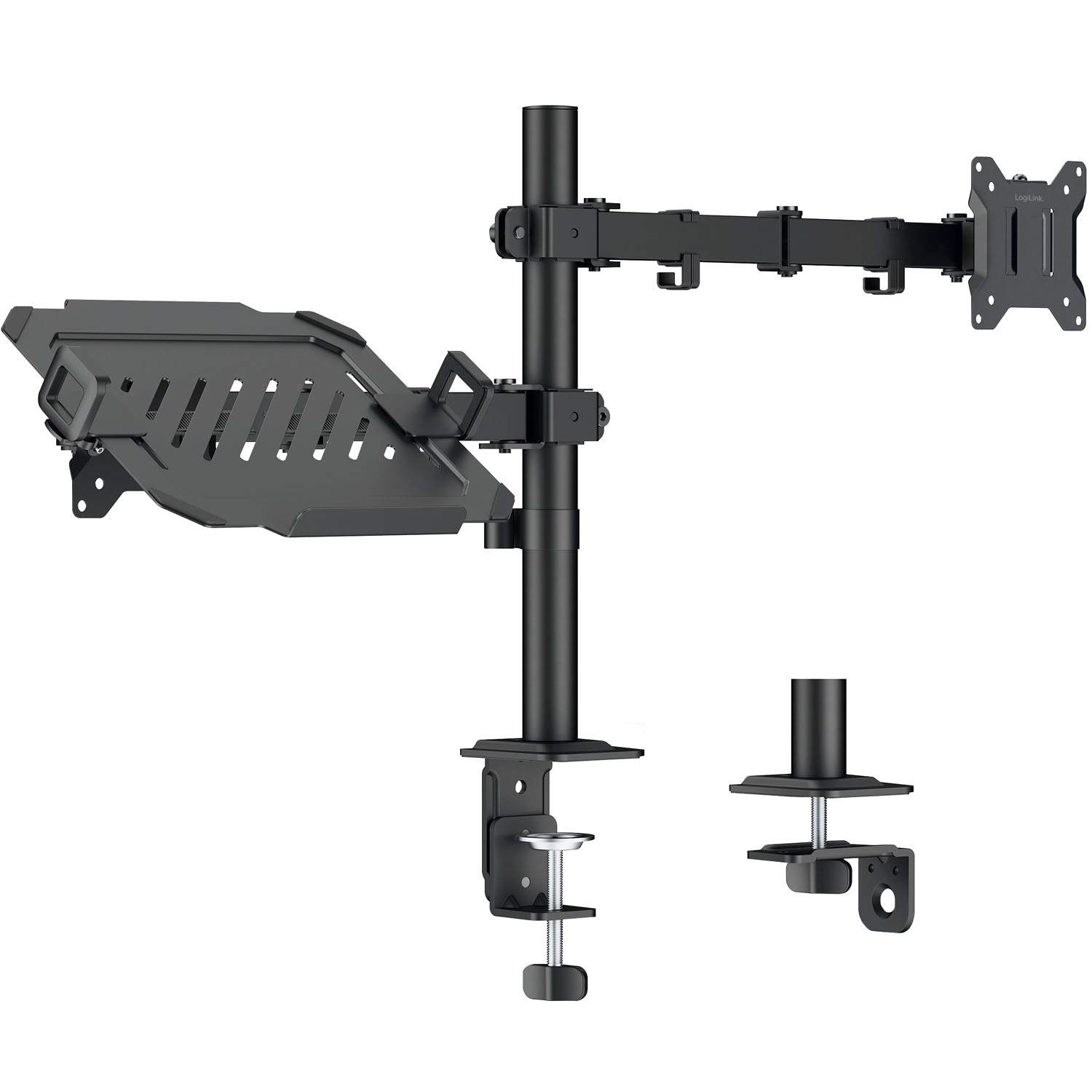 Skærmstativ 17-32" med laptopholder 12-17" billede