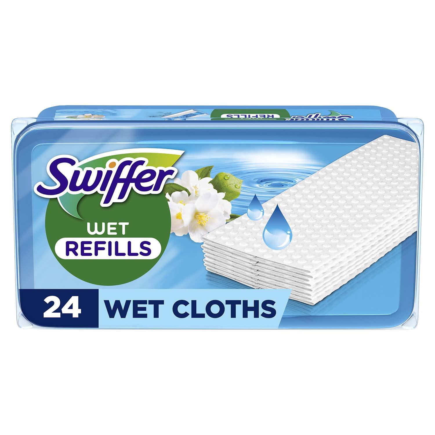 Swiffer våde refills, morgenfrisk duft, 24 stk. billede