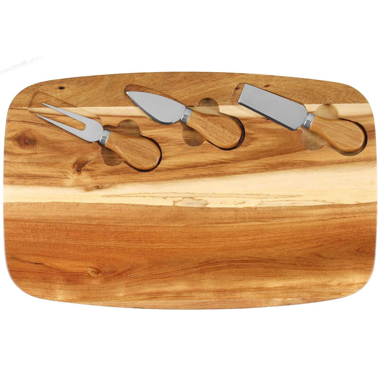 Ostbrickset med verktyg, akaciaträ, 36x23 cm | Hem & Hobby | Pryloteket