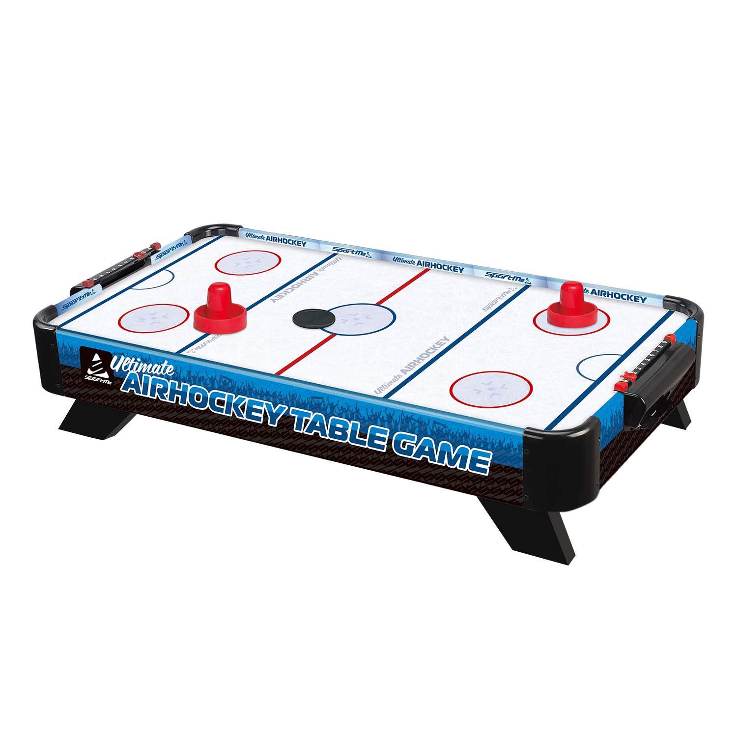 Airhockey bordspil – 98x42 cm, manuel scoring