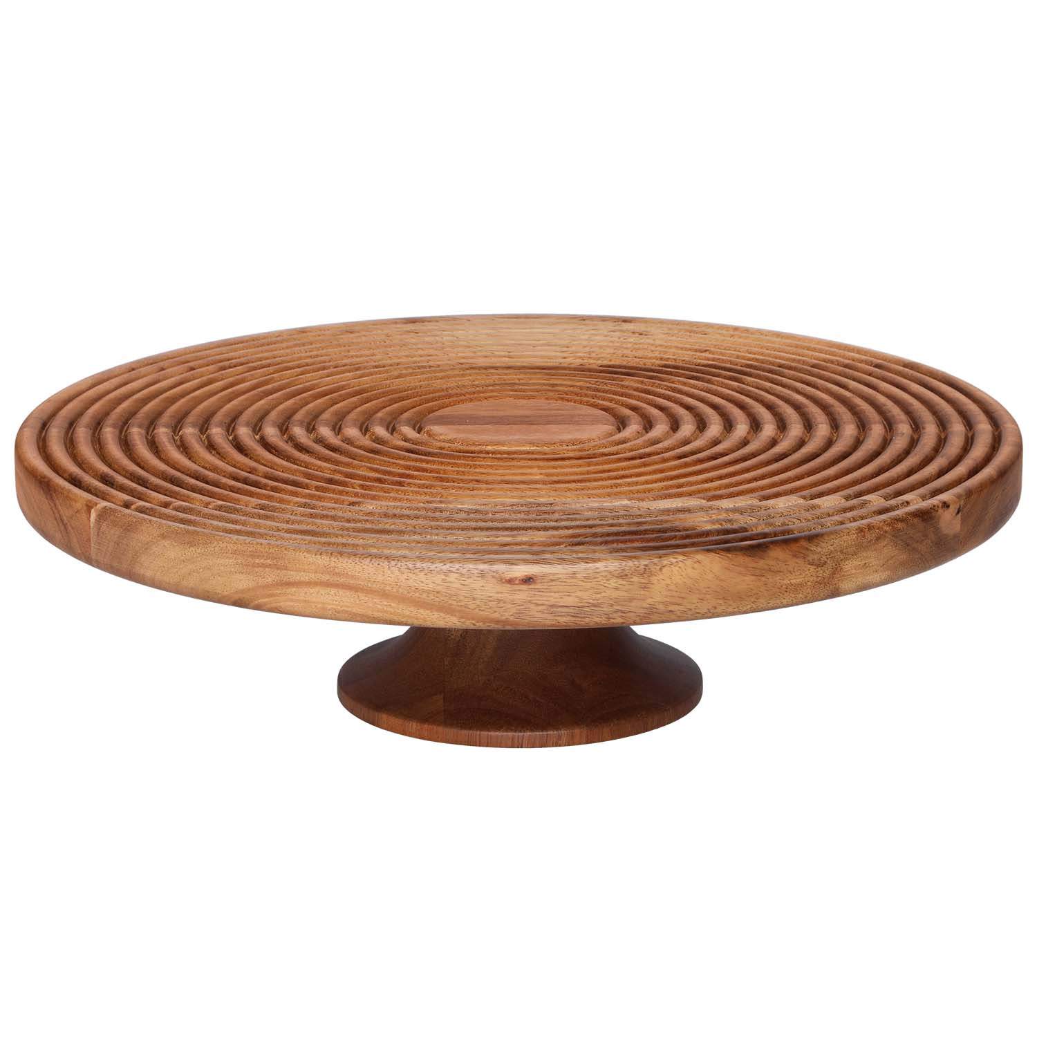 Serveringsfad i akacie, 30 cm – Naturtræ