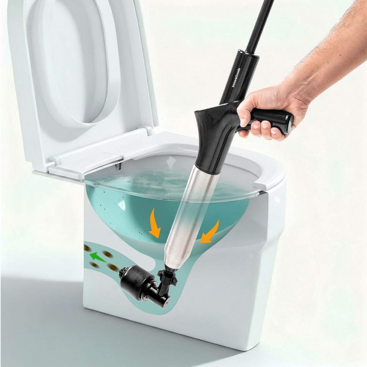 Högtrycksluftkolv med 7 tillbehör och mätare | Hem & Hobby | Pryloteket